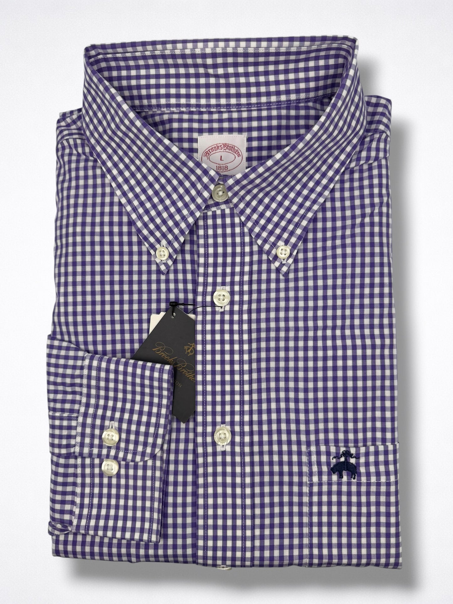 Camisa Brooks Brothers Classic Fit Manga larga Talla XL