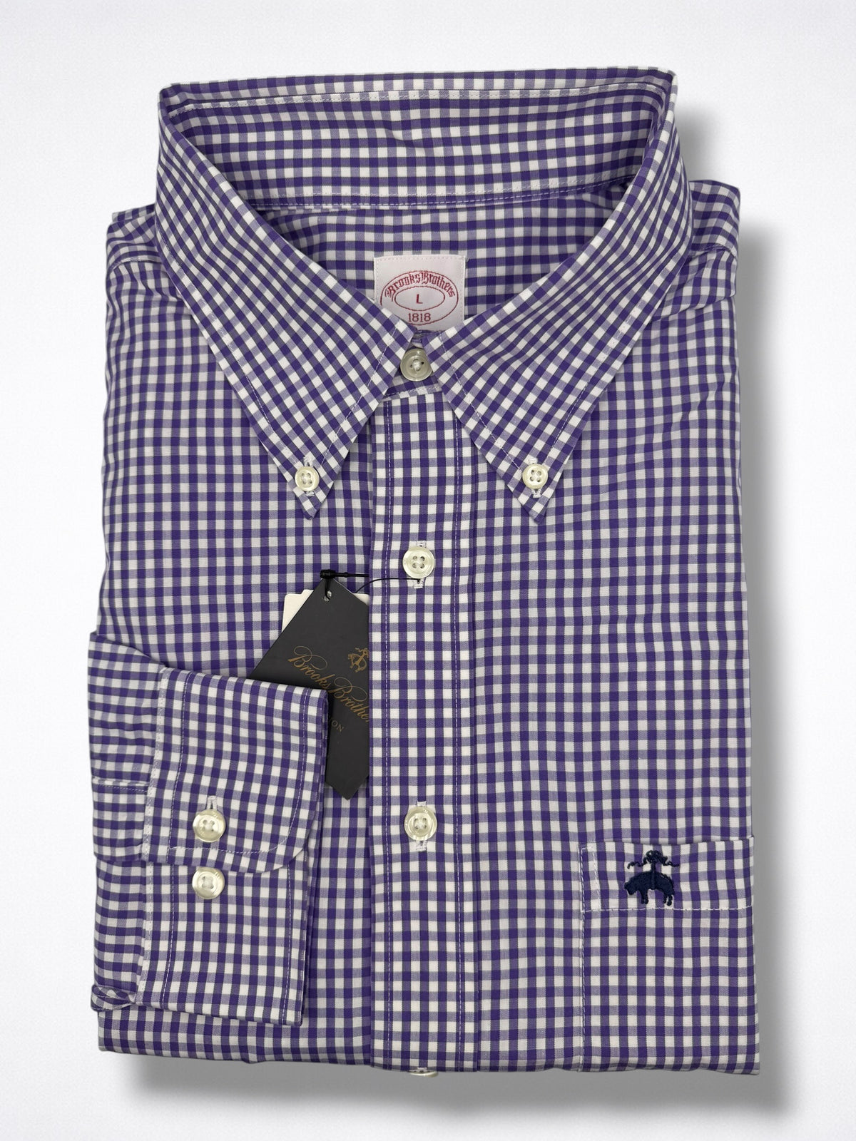 Camisa Brooks Brothers Classic Fit Manga larga Talla XL