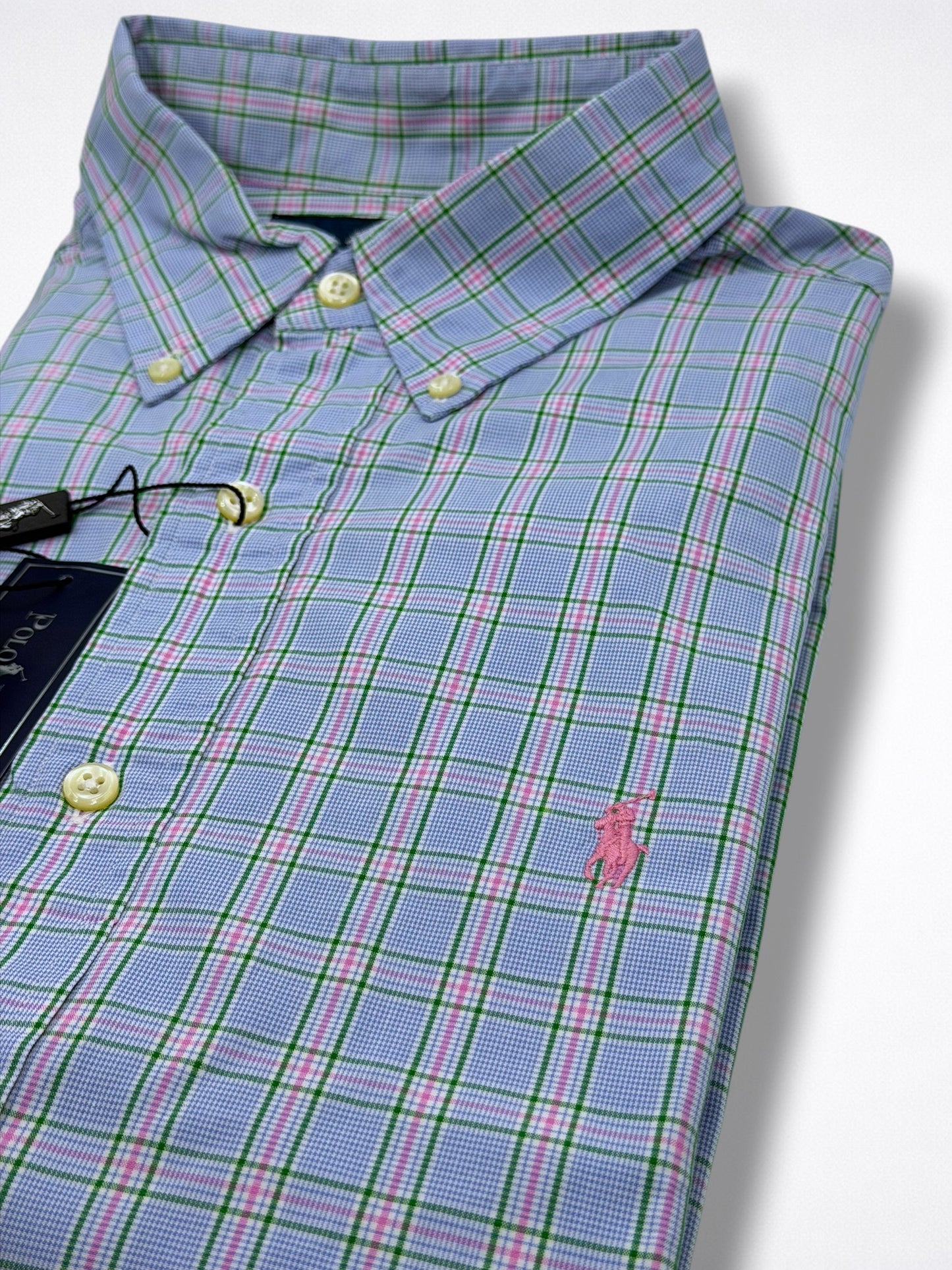 Camisa Polo Ralph Lauren Classic Fit Manga Larga Talla L