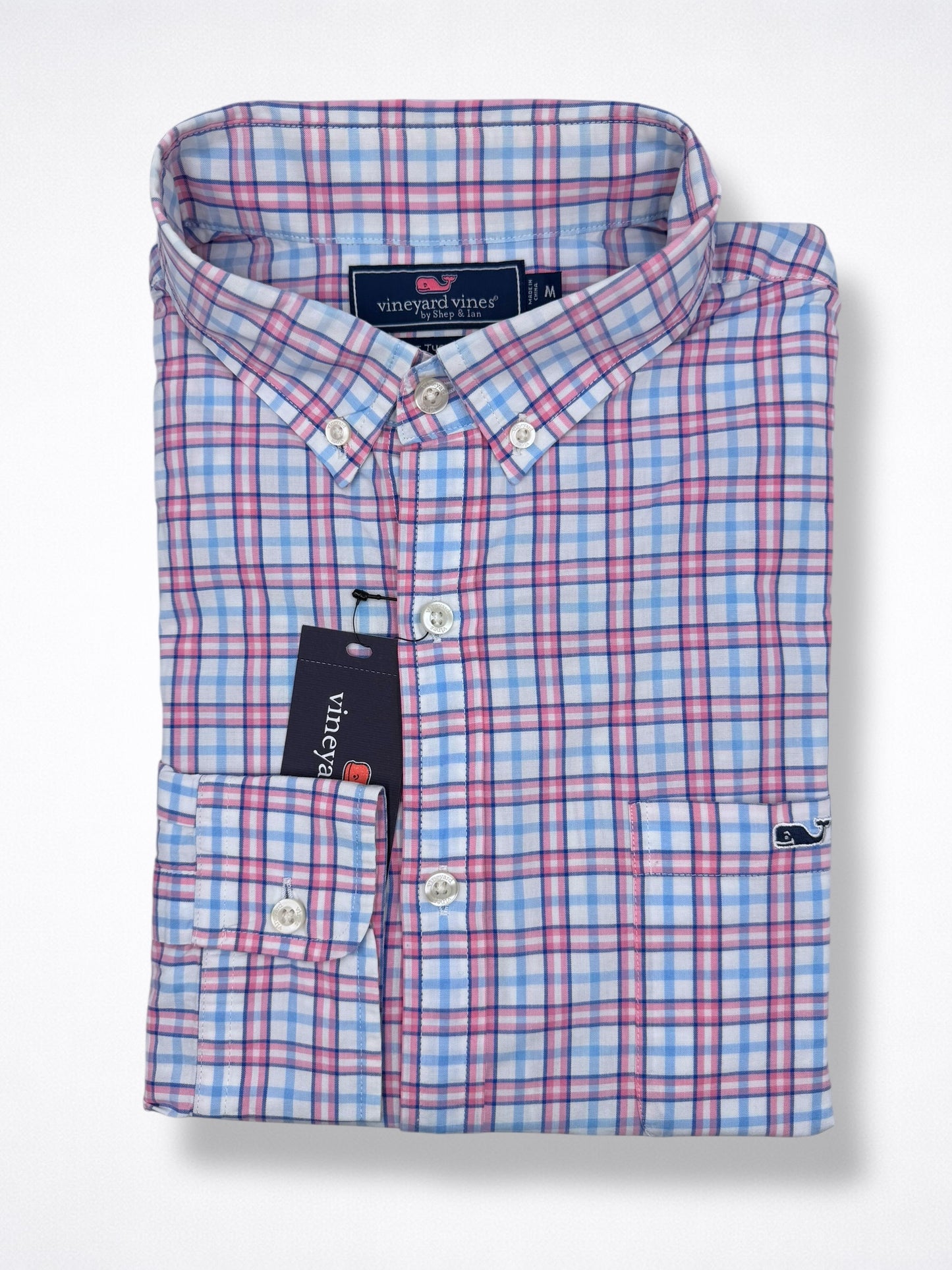 Camisa Vineyard Vines Slim Fit Manga Larga Talla M