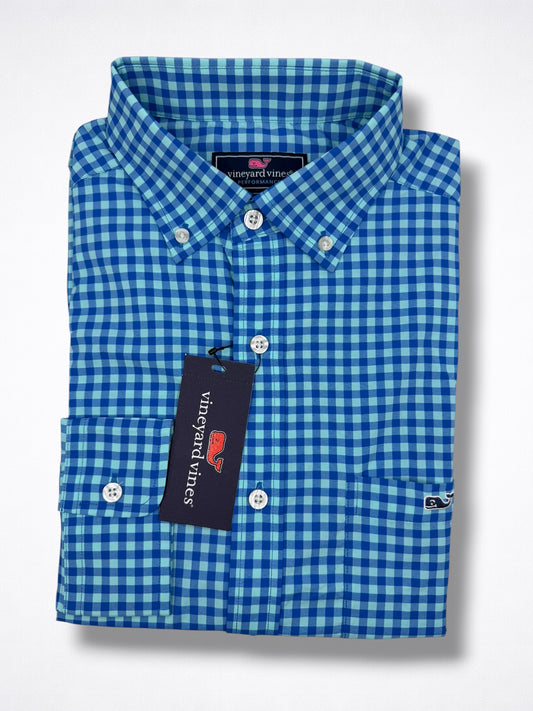 Camisa Vineyard Vines Classic Fit Manga Larga Talla S