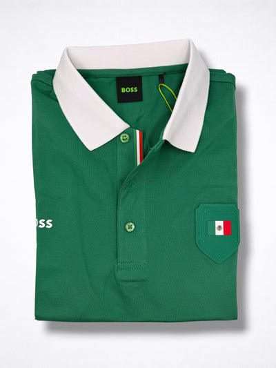 Playera Boss México Regular Fit Tipo Polo Talla XL