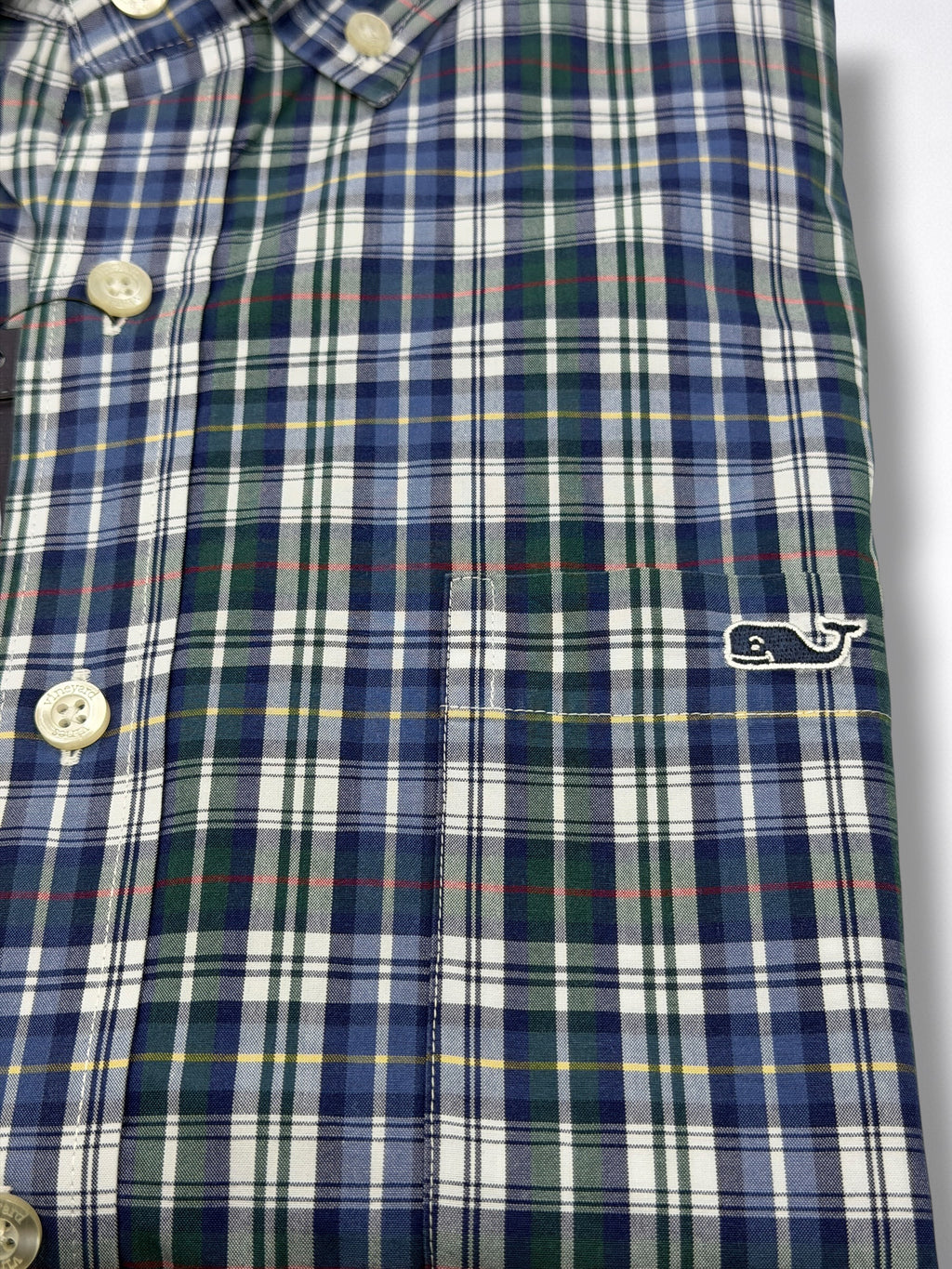 Camisa Vineyard Vines Slim Fit Manga Larga Talla L