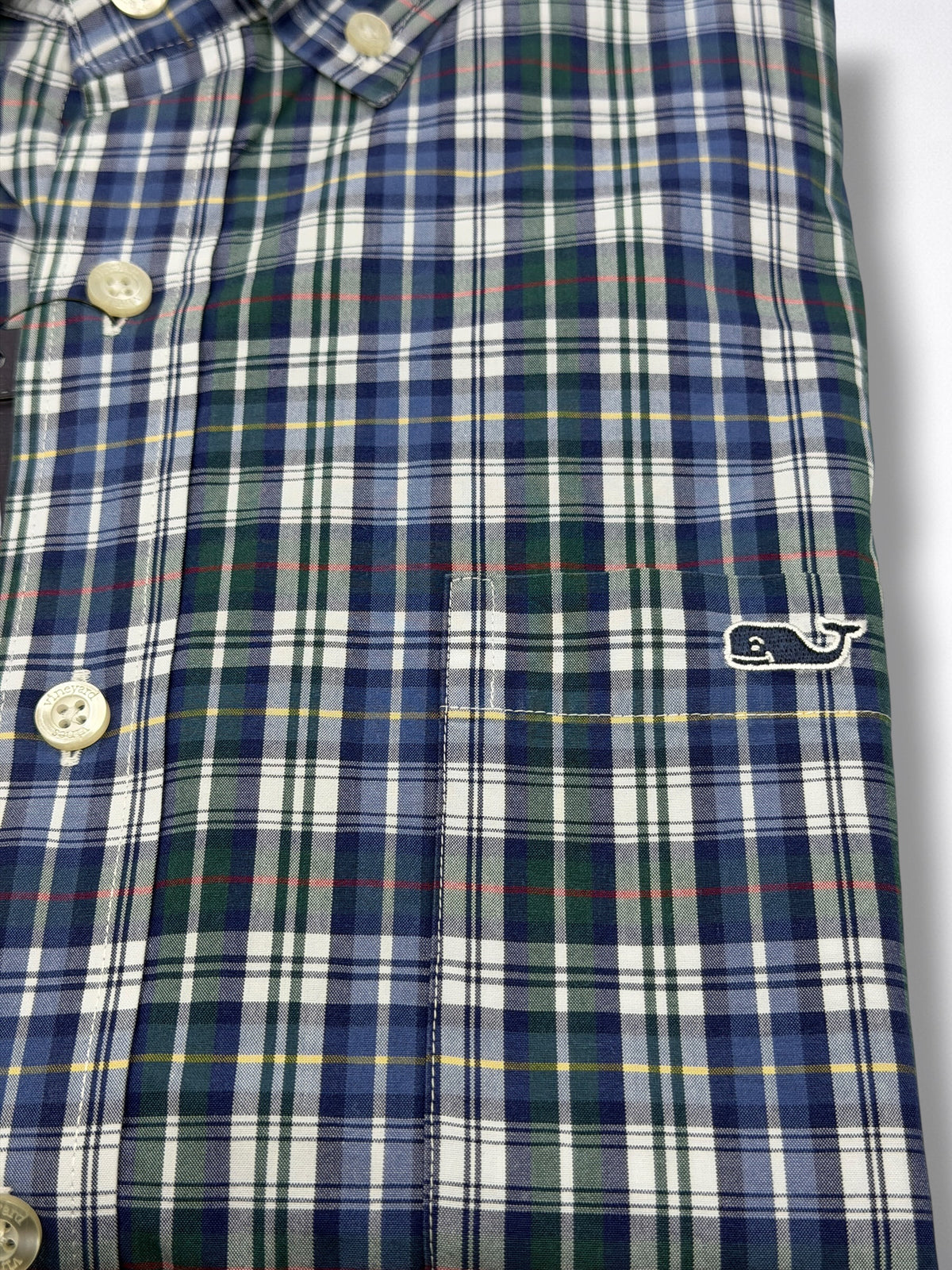 Camisa Vineyard Vines Slim Fit Manga Larga Talla L