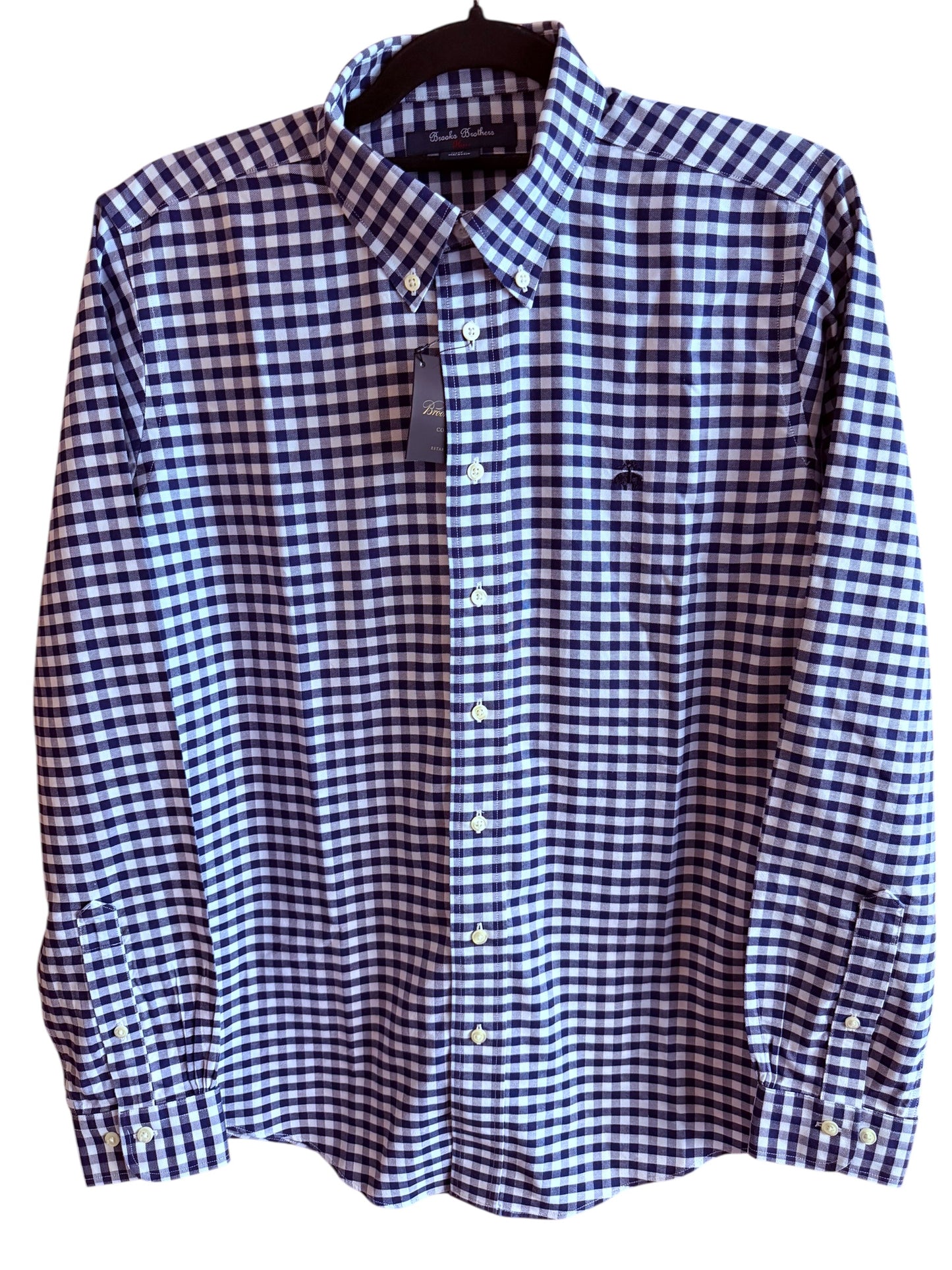 Camisa Brooks Brothers Custom Fit Manga Larga Talla S