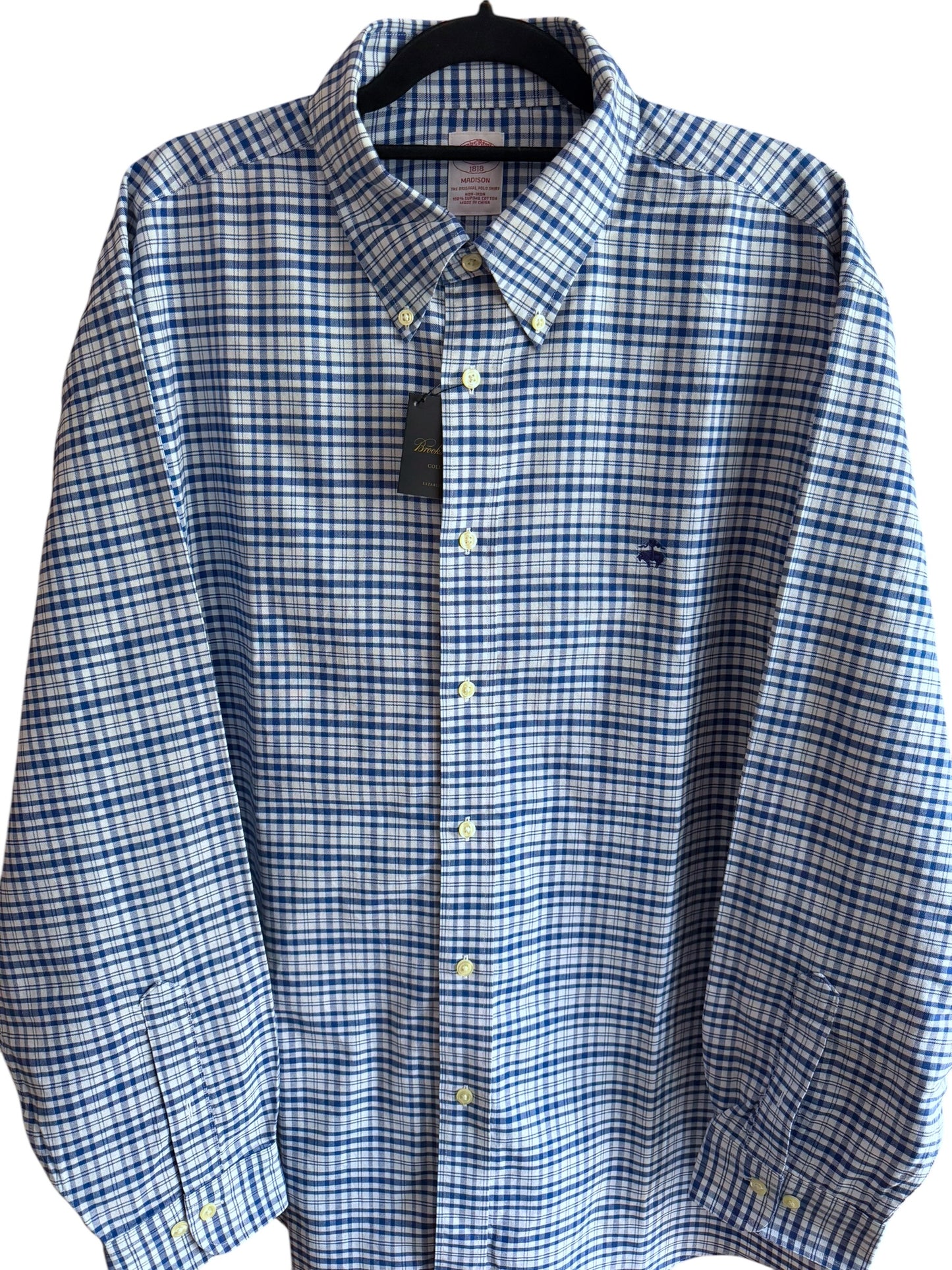 Camisa Brooks Brothers Classic Fit Manga Larga Talla XXL