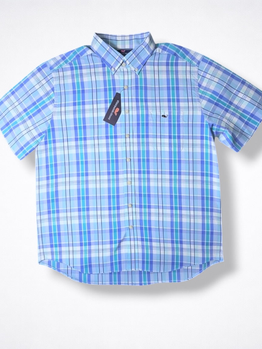 Camisa Vineyard Vines Classic Fit Manga Corta Talla XL