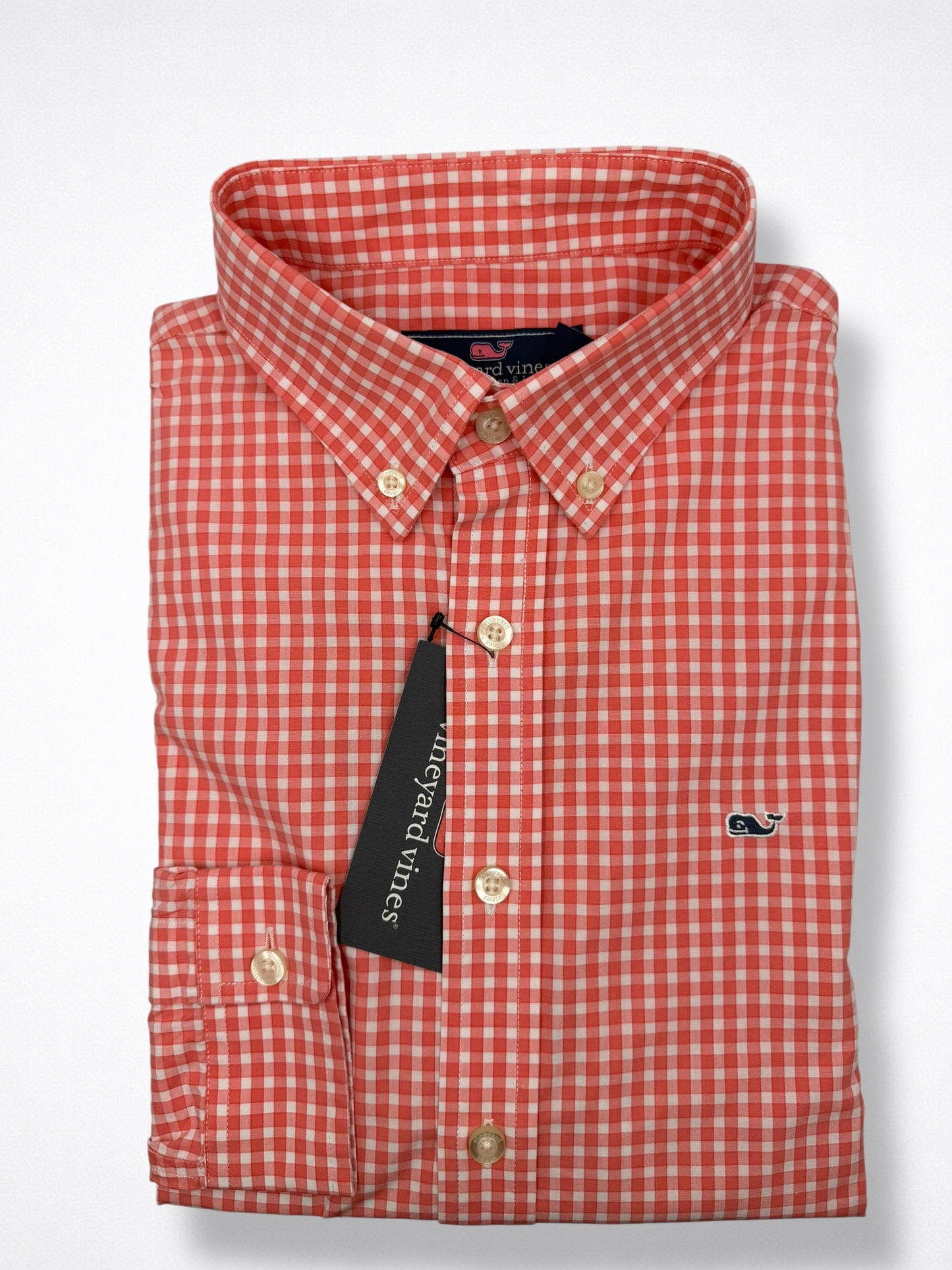 Camisa Vineyard Vines Custom Fit Manga Larga Talla S