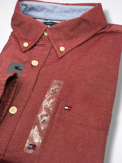Camisa Tommy Hilfiger Custom Fit Manga Larga Talla XL