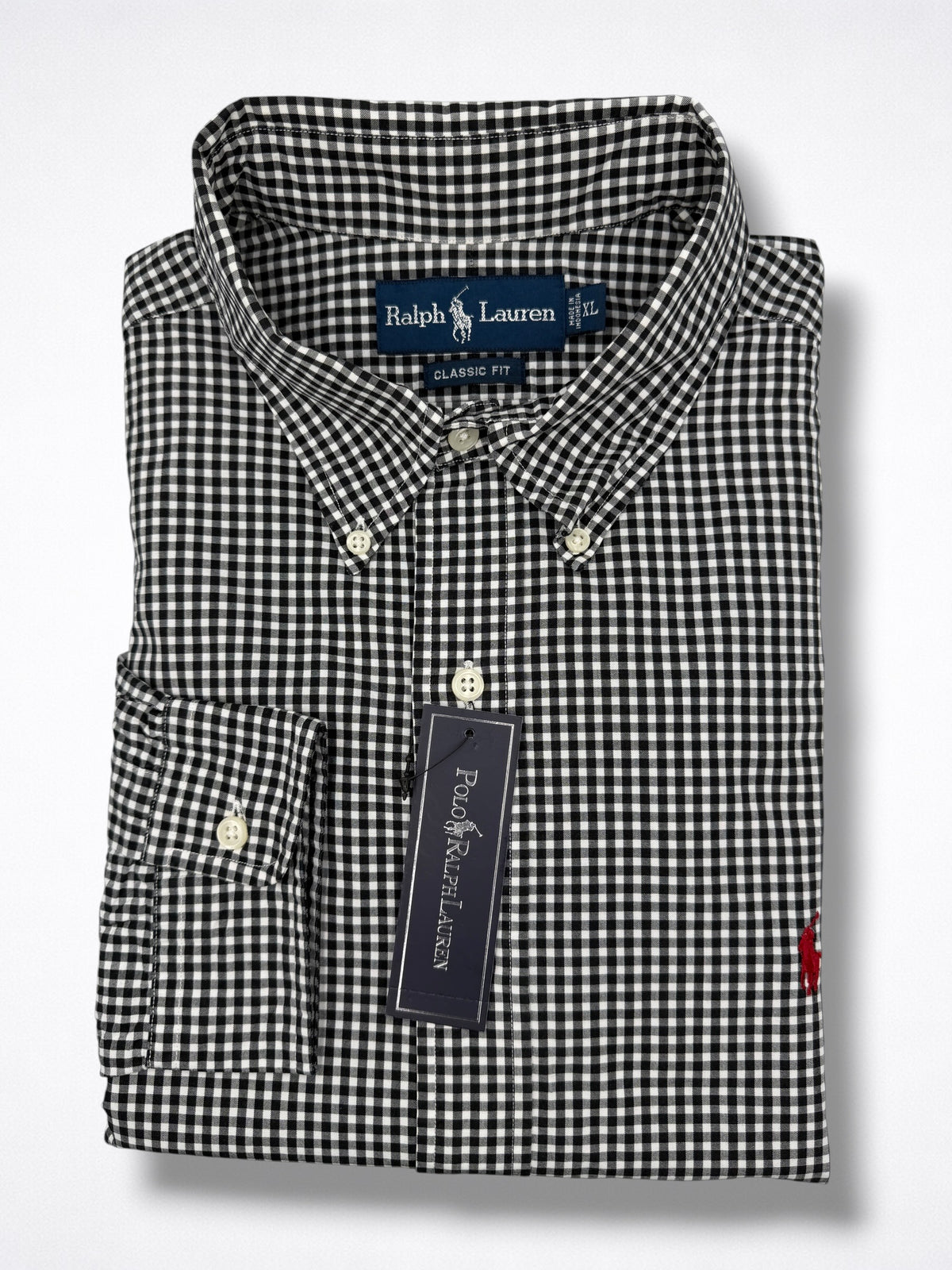Camisa Polo Ralph Lauren Classic Fit manga larga talla XL