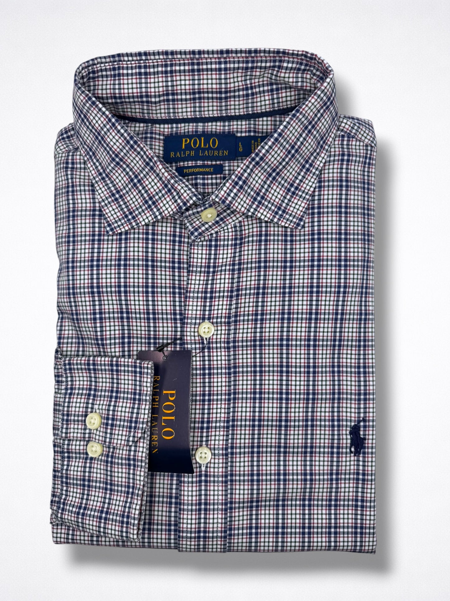 Camisa Polo Ralph Lauren Classic Fit Manga Larga Talla L