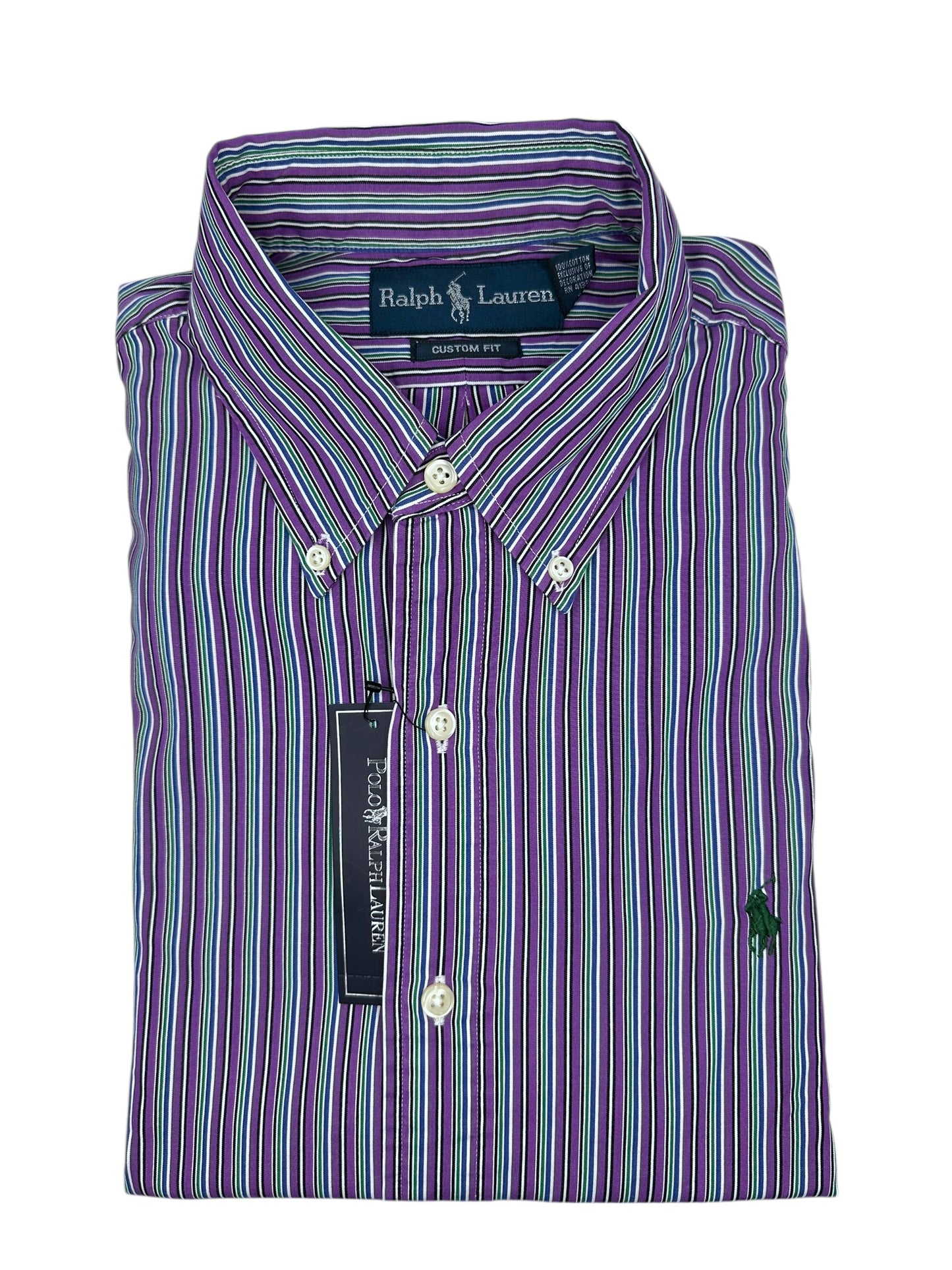 Camisa Polo Ralph Lauren Custom Fit Manga Larga Talla M