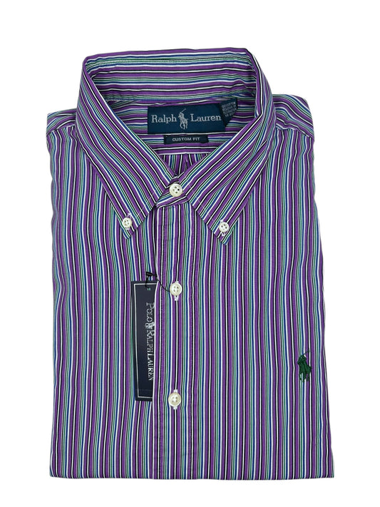 Camisa Polo Ralph Lauren Custom Fit Manga Larga Talla M