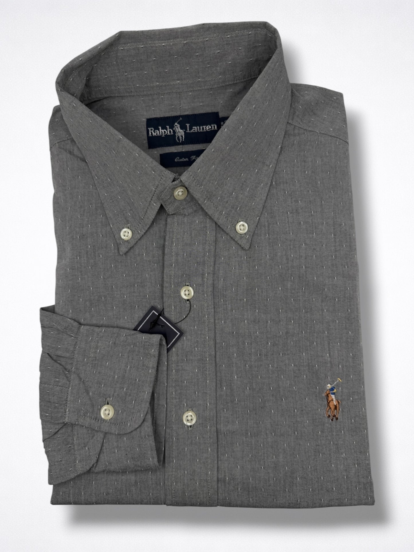 Camisa Polo Ralph Lauren Custom Fit Manga Larga Talla XL
