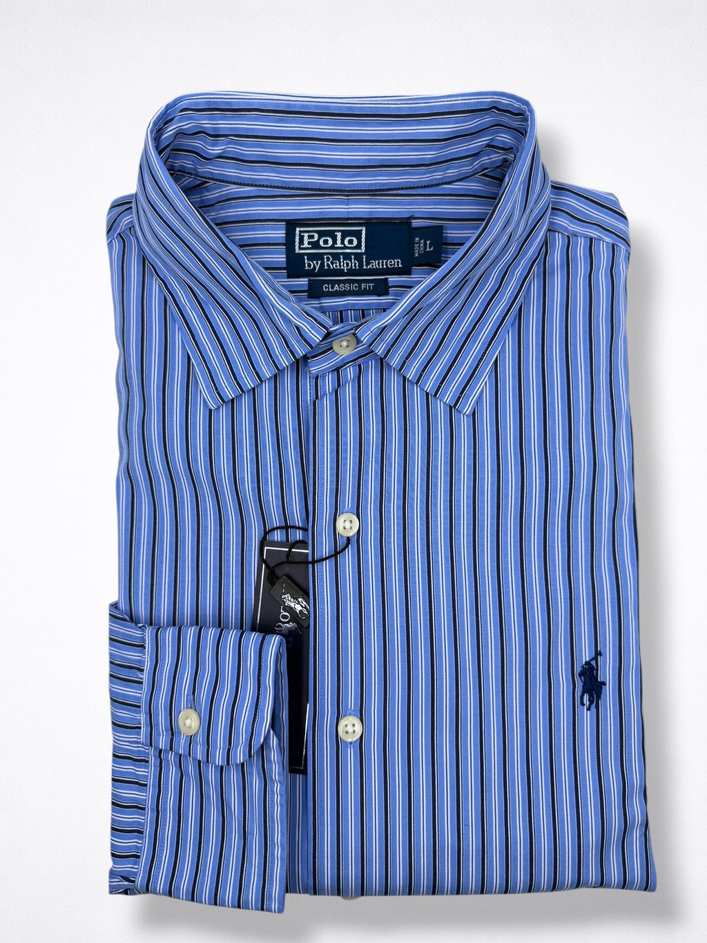 Camisa Polo Ralph Lauren Classic Fit Manga Larga Talla L
