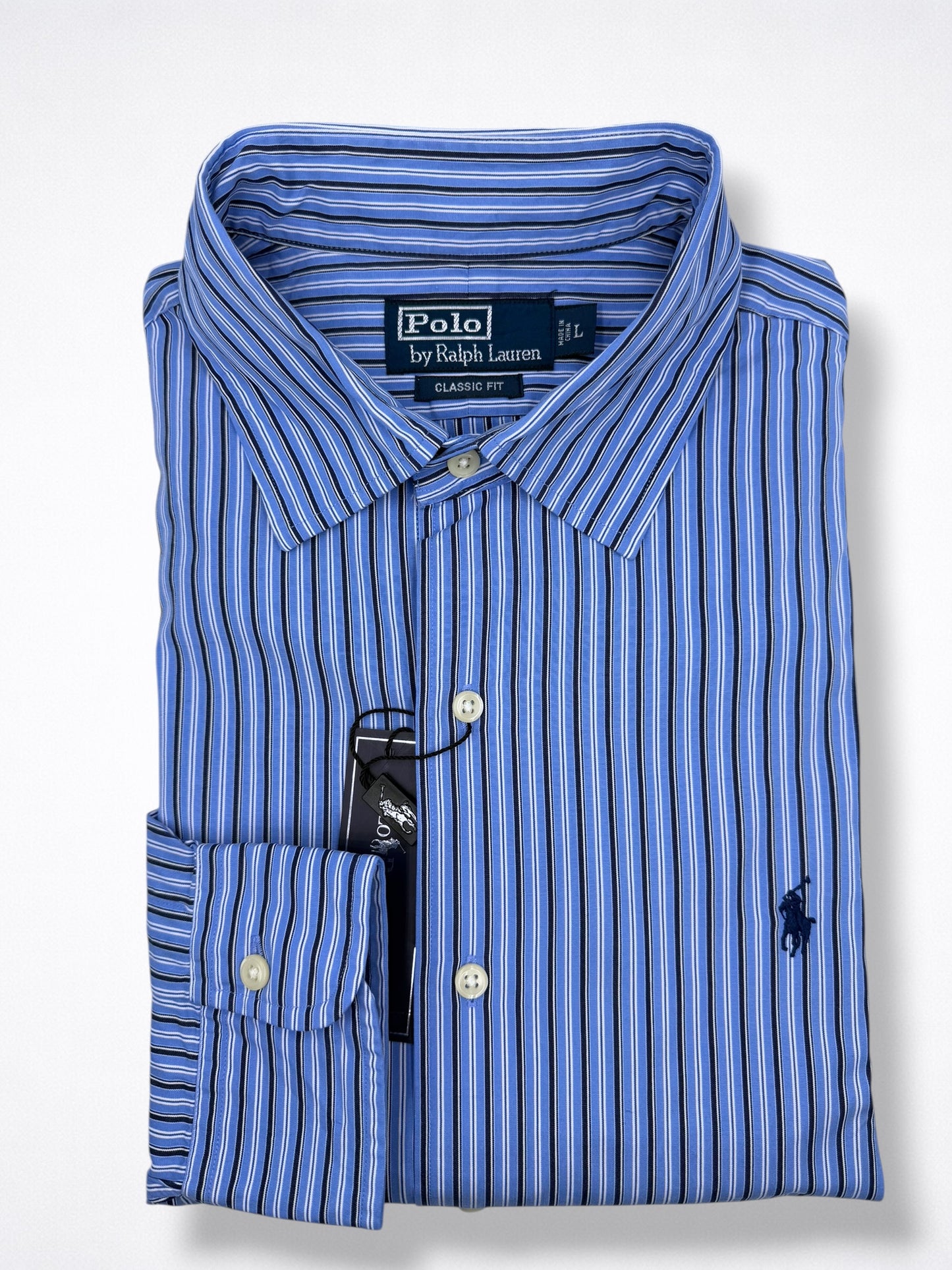 Camisa Polo Ralph Lauren Classic Fit Manga Larga Talla L