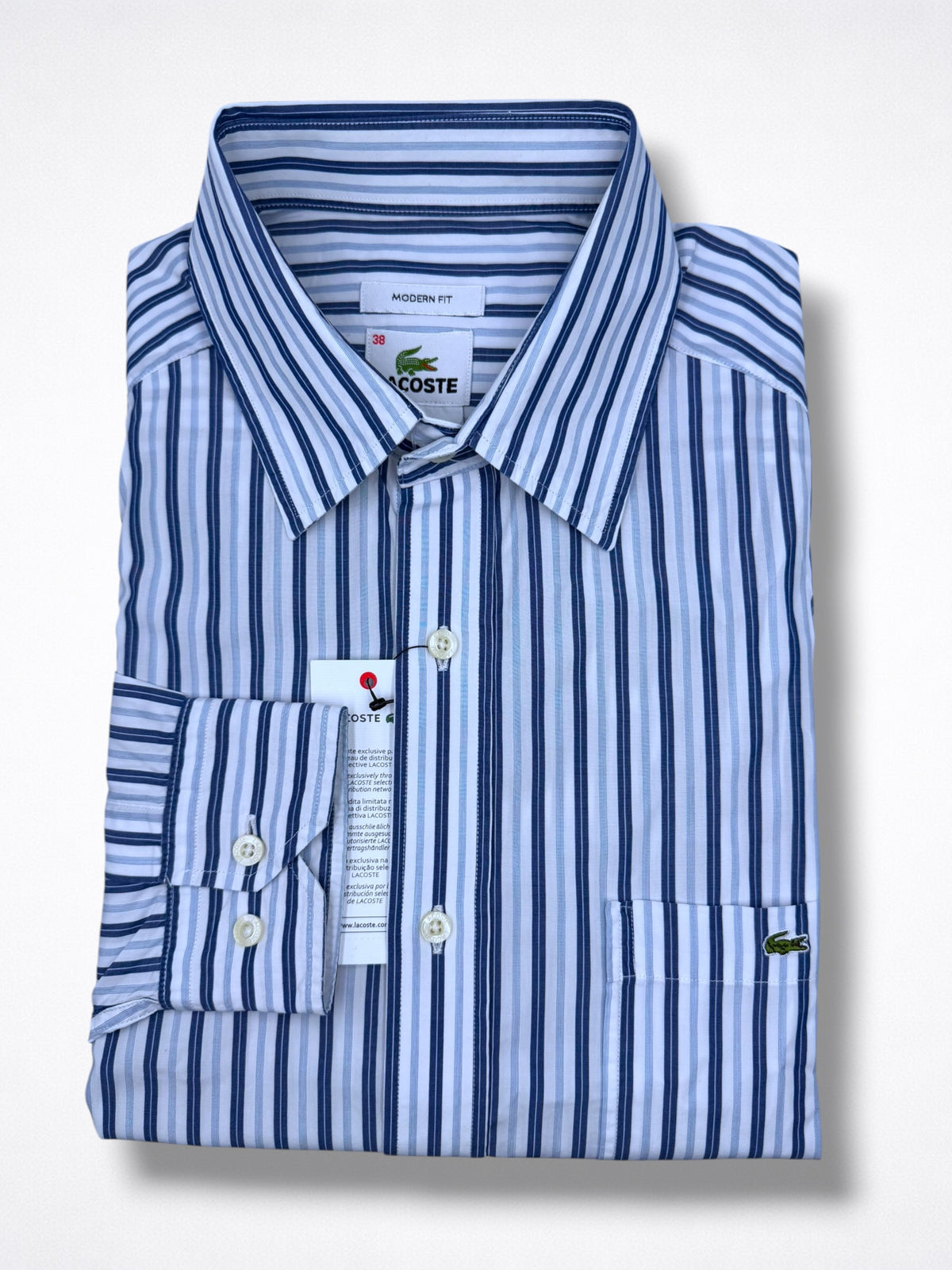 Camisa Lacoste Classic Fit Manga Larga Talla S