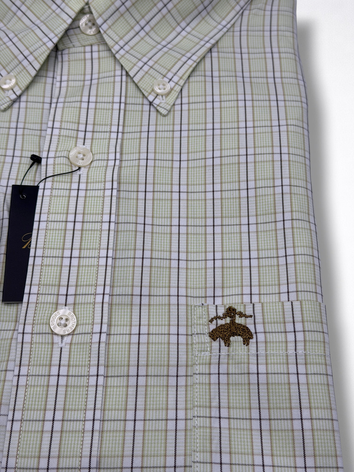 Camisa Brooks Brothers Classic Fit Manga Larga Talla XL