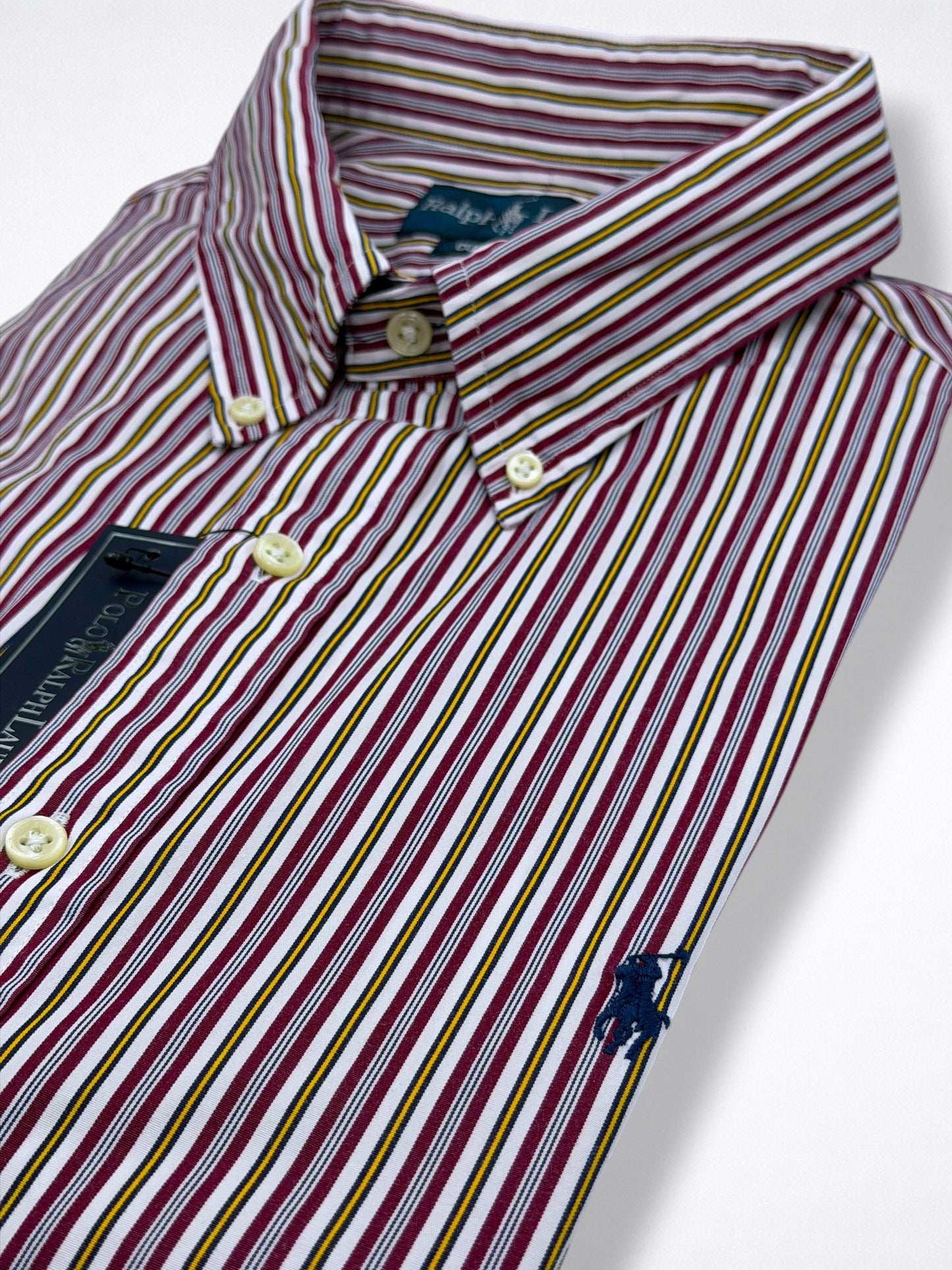 Camisa Polo Ralph Lauren Custom Fit Manga Larga Talla XL