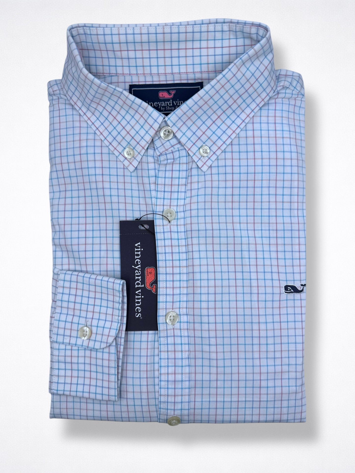 Camisa Vineyard Vines Slim Fit Manga Larga Talla M
