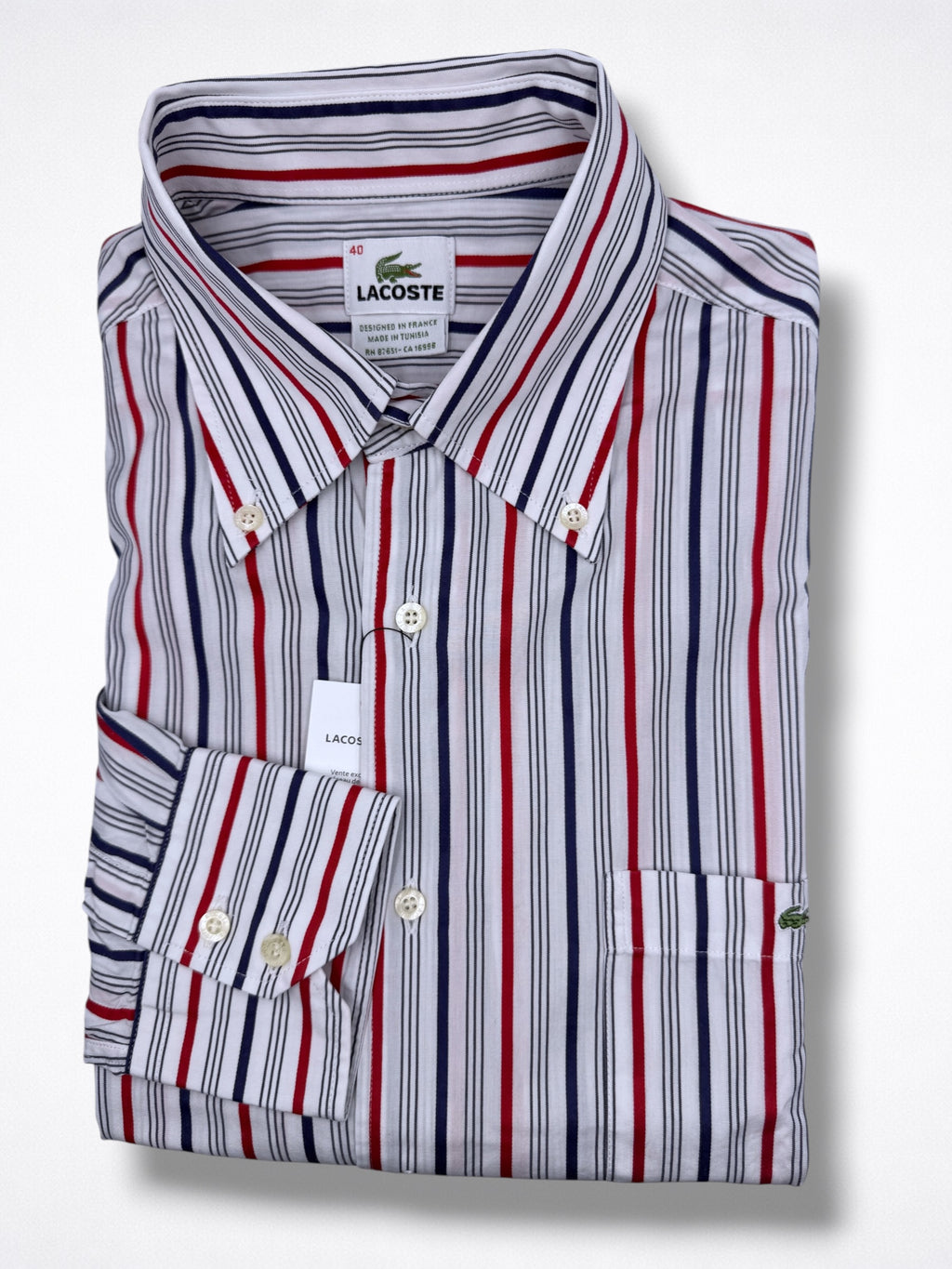 Camisa Lacoste Classic Fit manga larga talla M