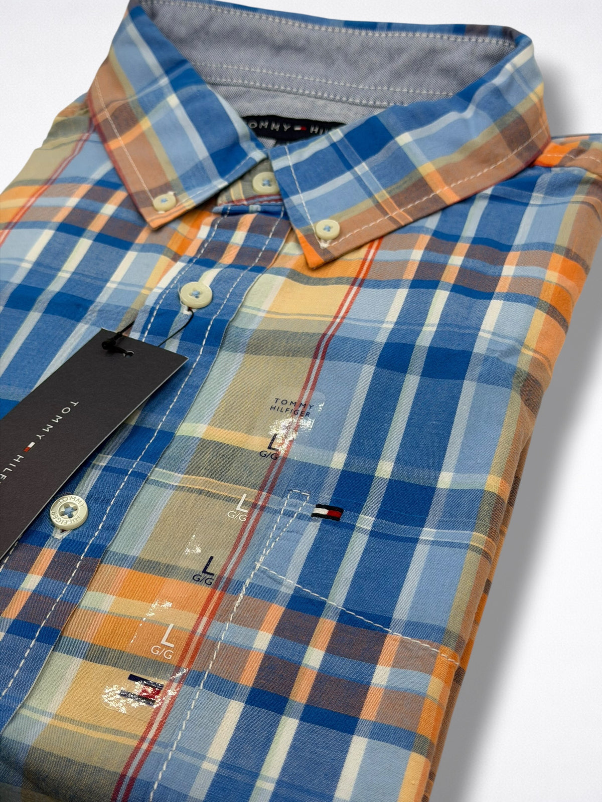 Camisa Tommy Hilfiger Classic Fit Manga Corta Talla L