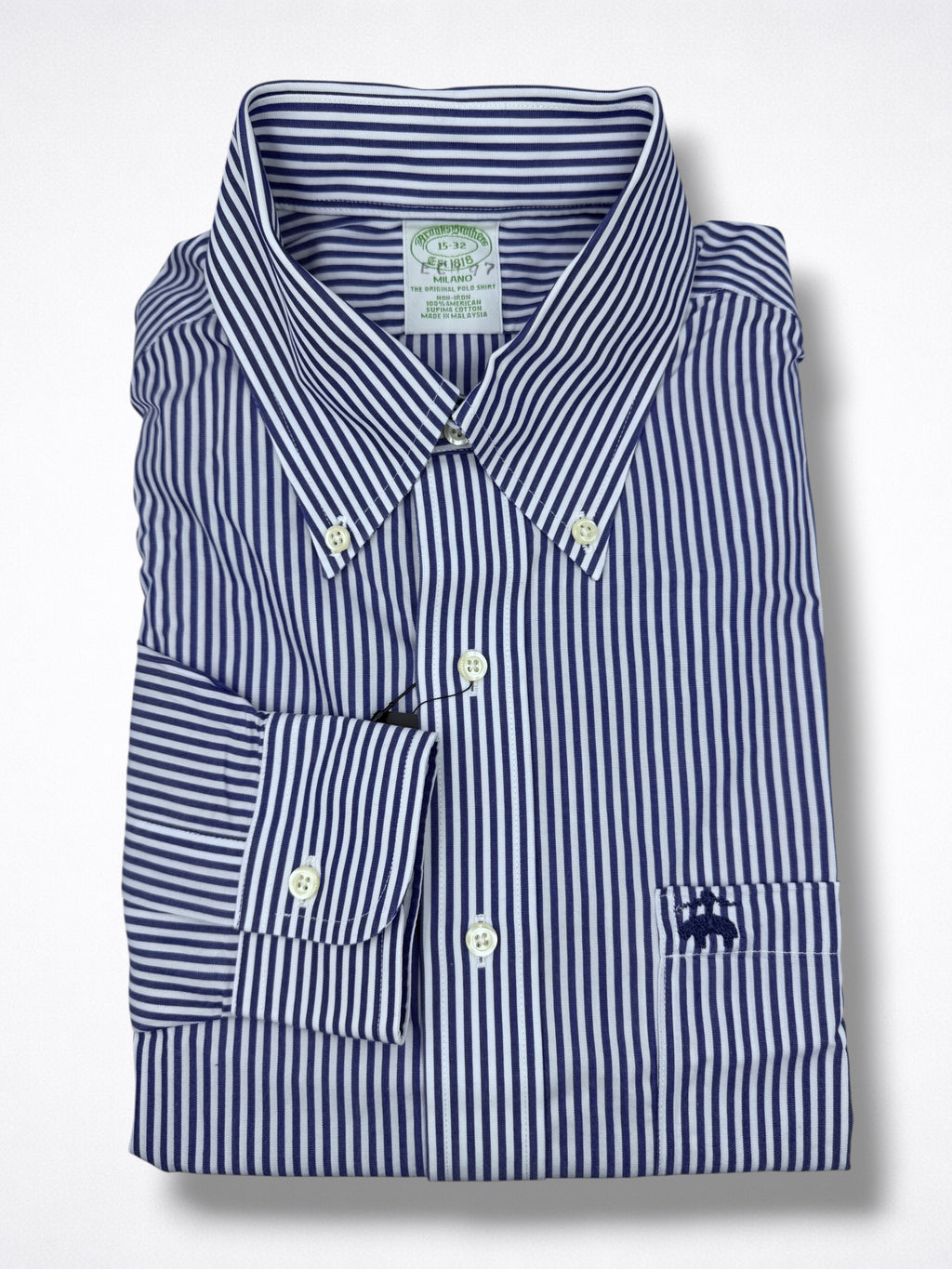 Camisa Brooks Brothers Classic Fit manga larga talla S