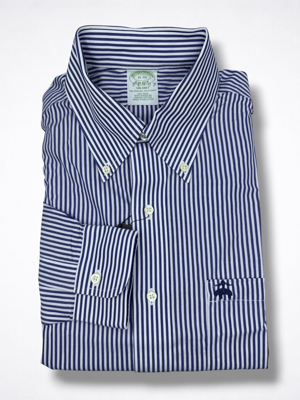 Camisa Brooks Brothers Classic Fit manga larga talla S