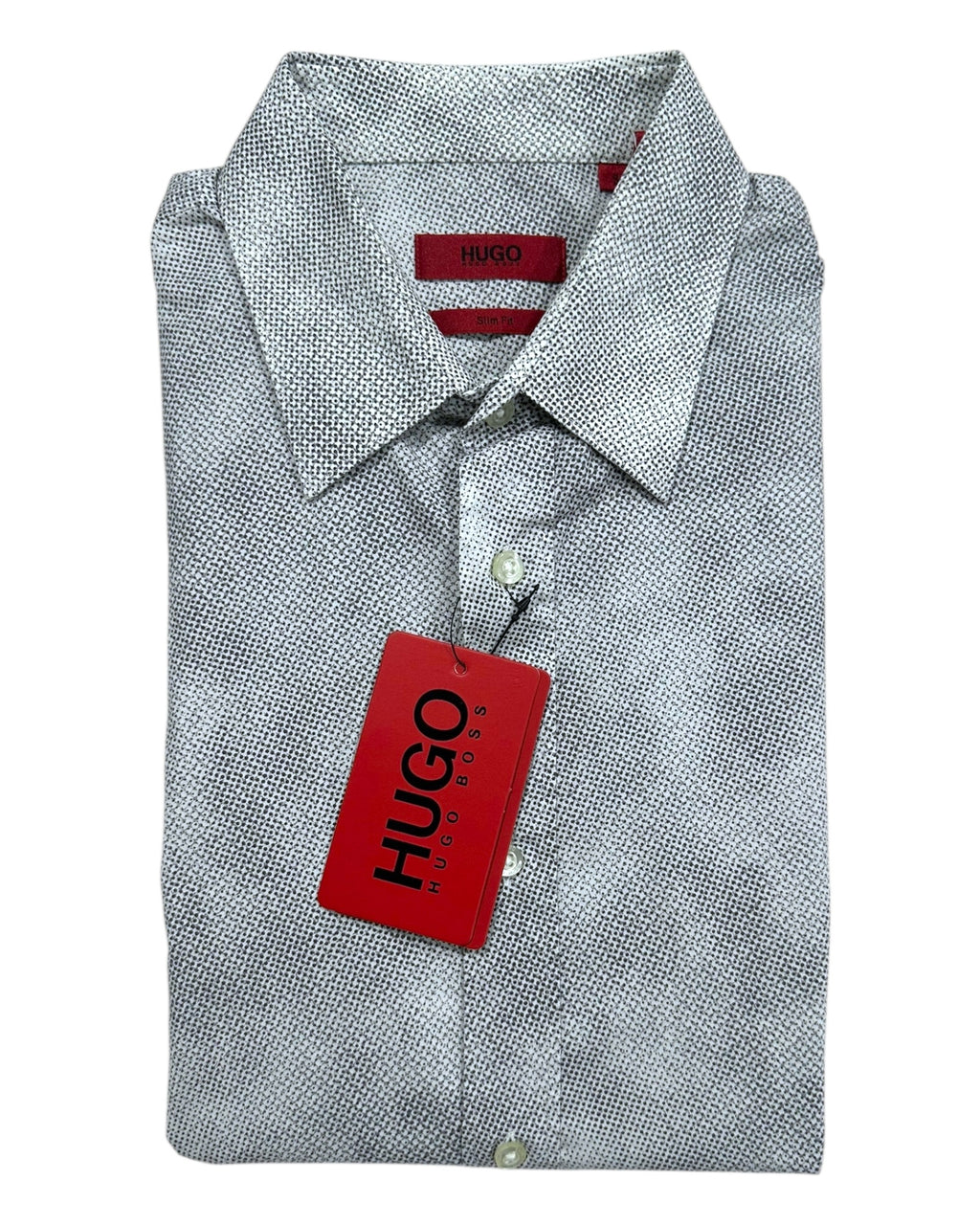 Camisa Hugo Custom Fit Manga Larga Talla S