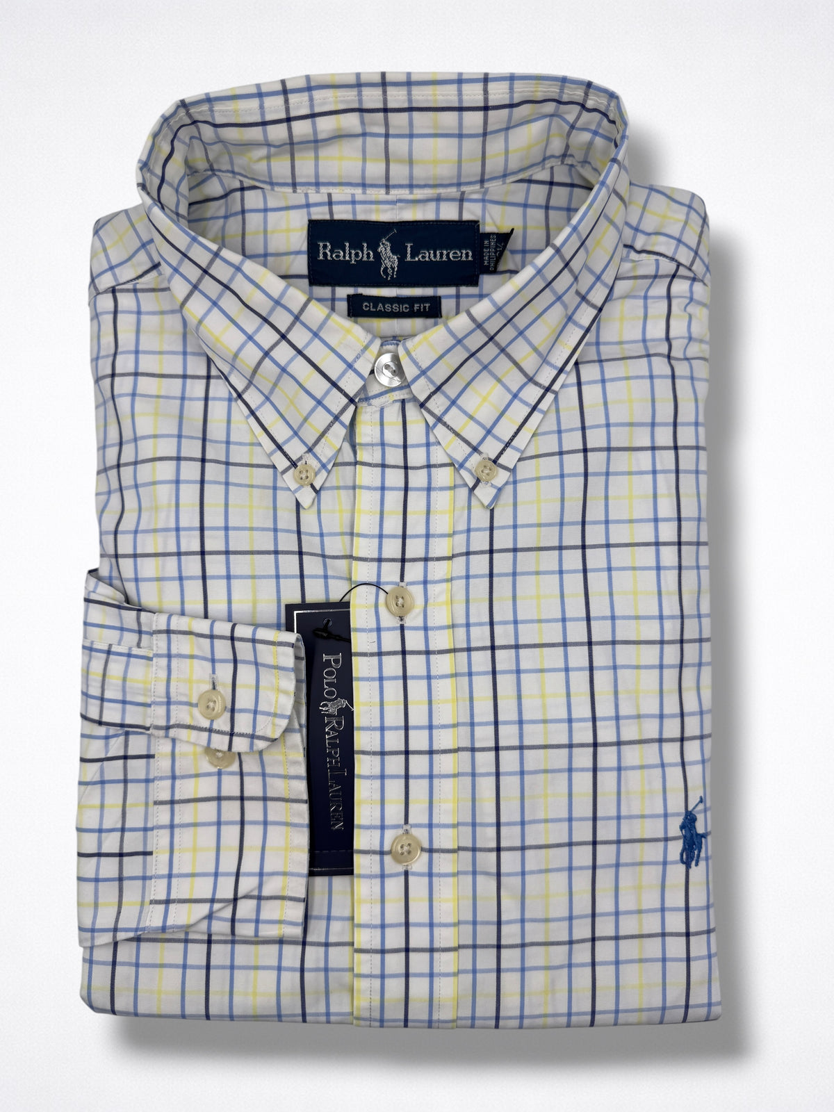 Camisa Polo Ralph Lauren Classic Fit manga larga talla L