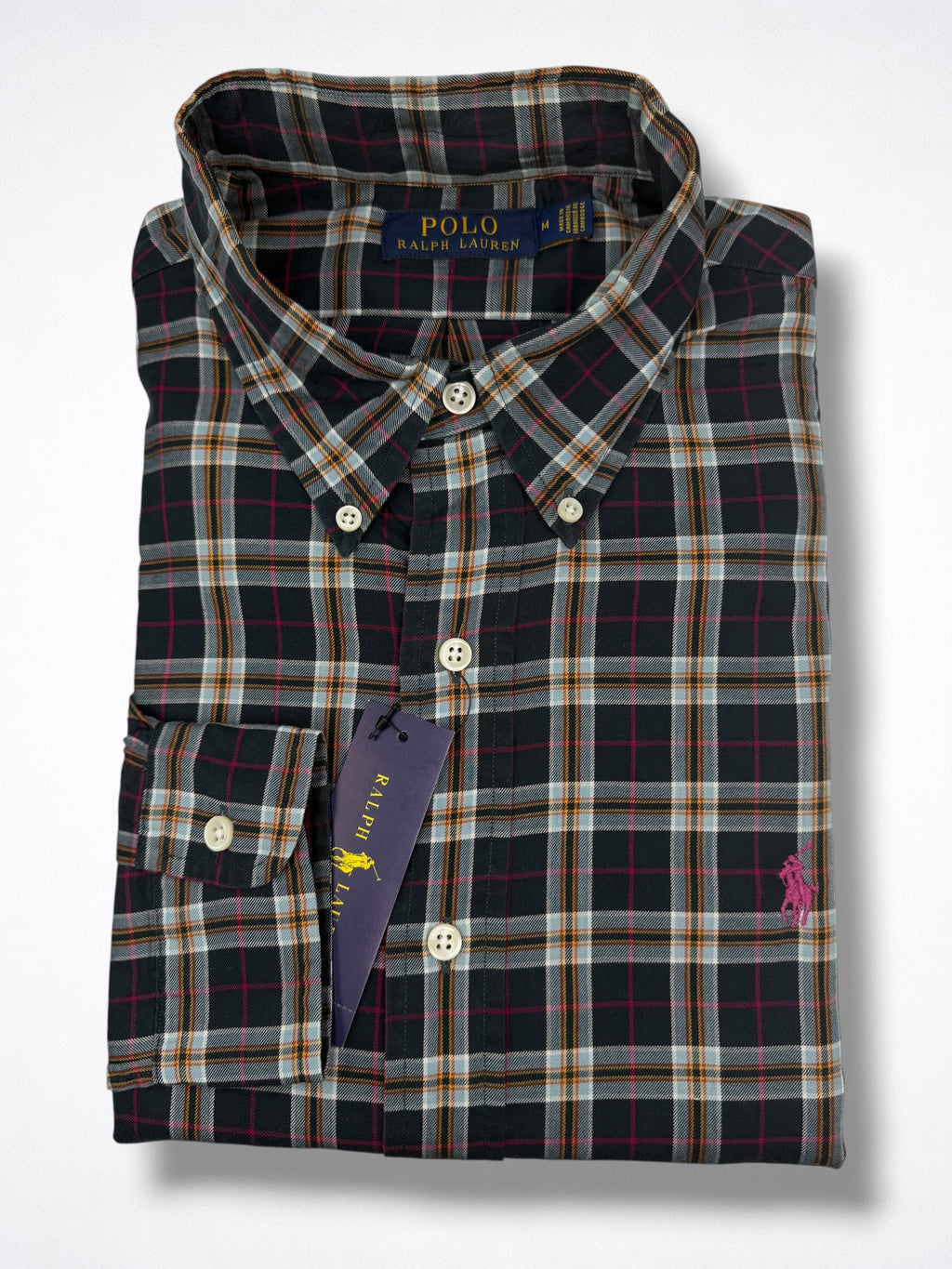 Camisa Polo Ralph Lauren Classic Fit Manga Larga Talla M