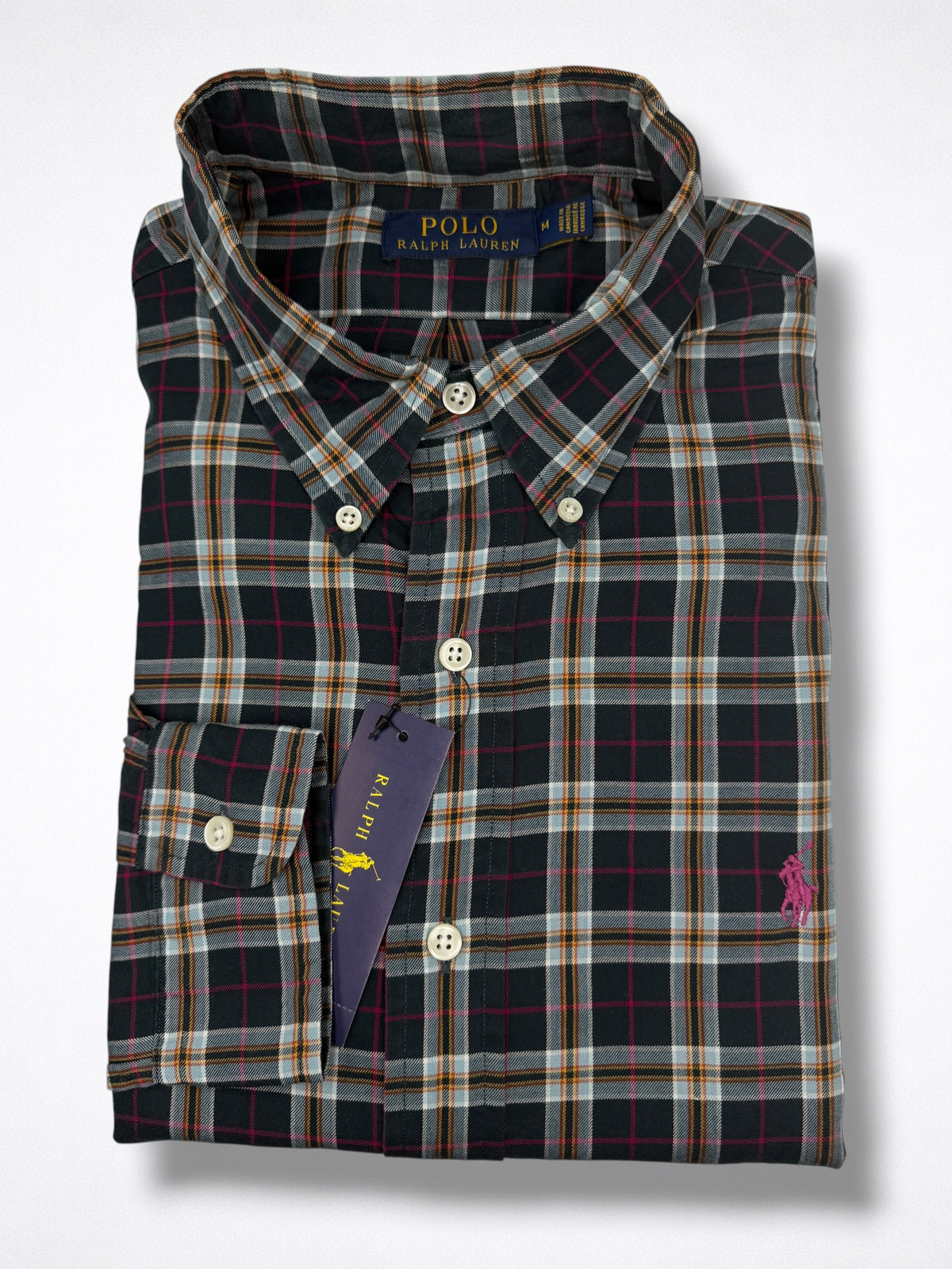 Camisa Polo Ralph Lauren Classic Fit Manga Larga Talla M