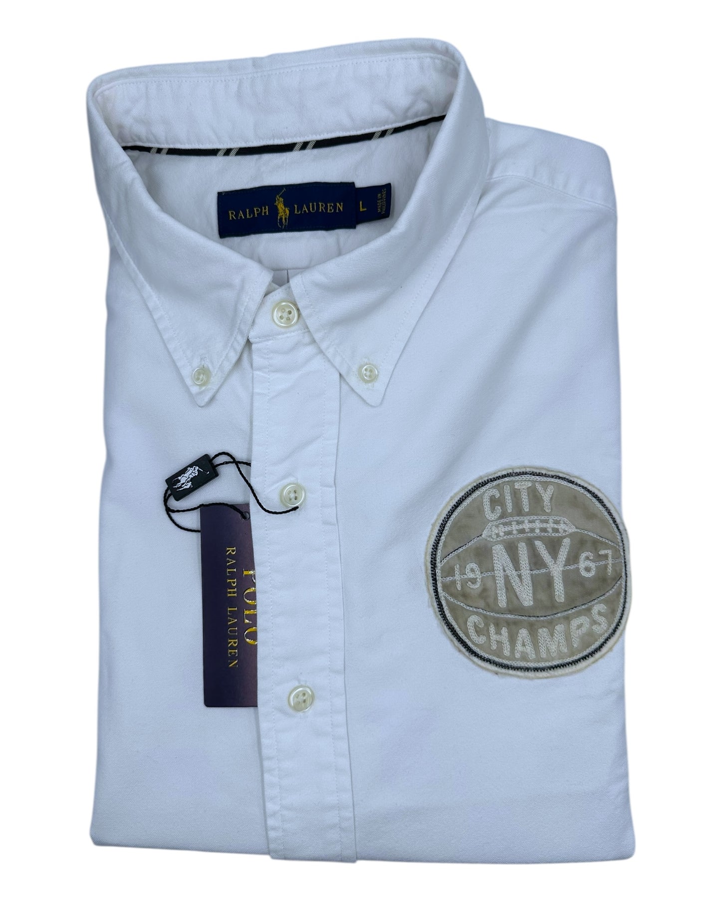 Camisa Polo Ralph Lauren Classic Fit Manga Larga Talla L