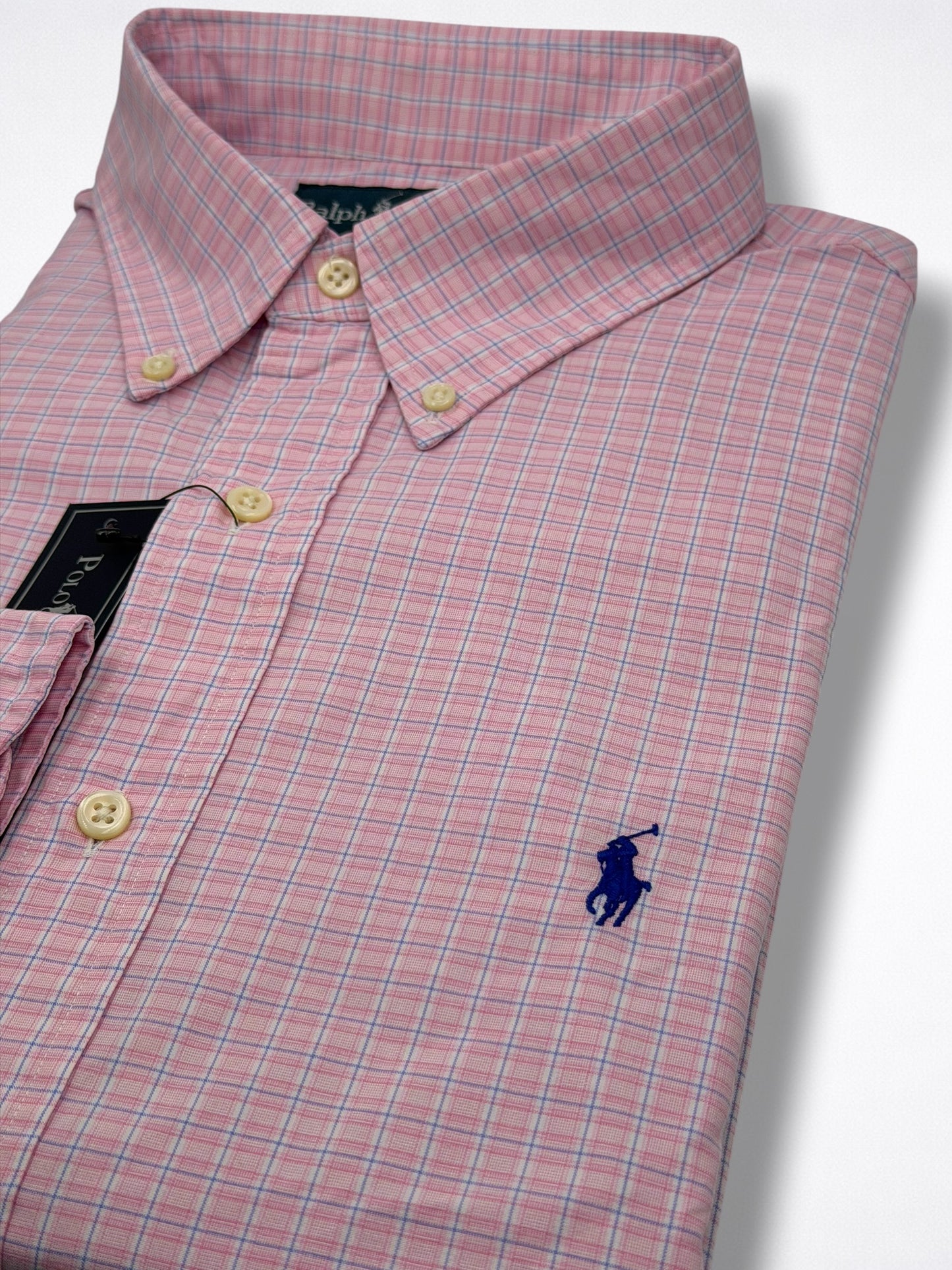 Camisa Polo Ralph Lauren Custom  Fit Manga Larga Talla L