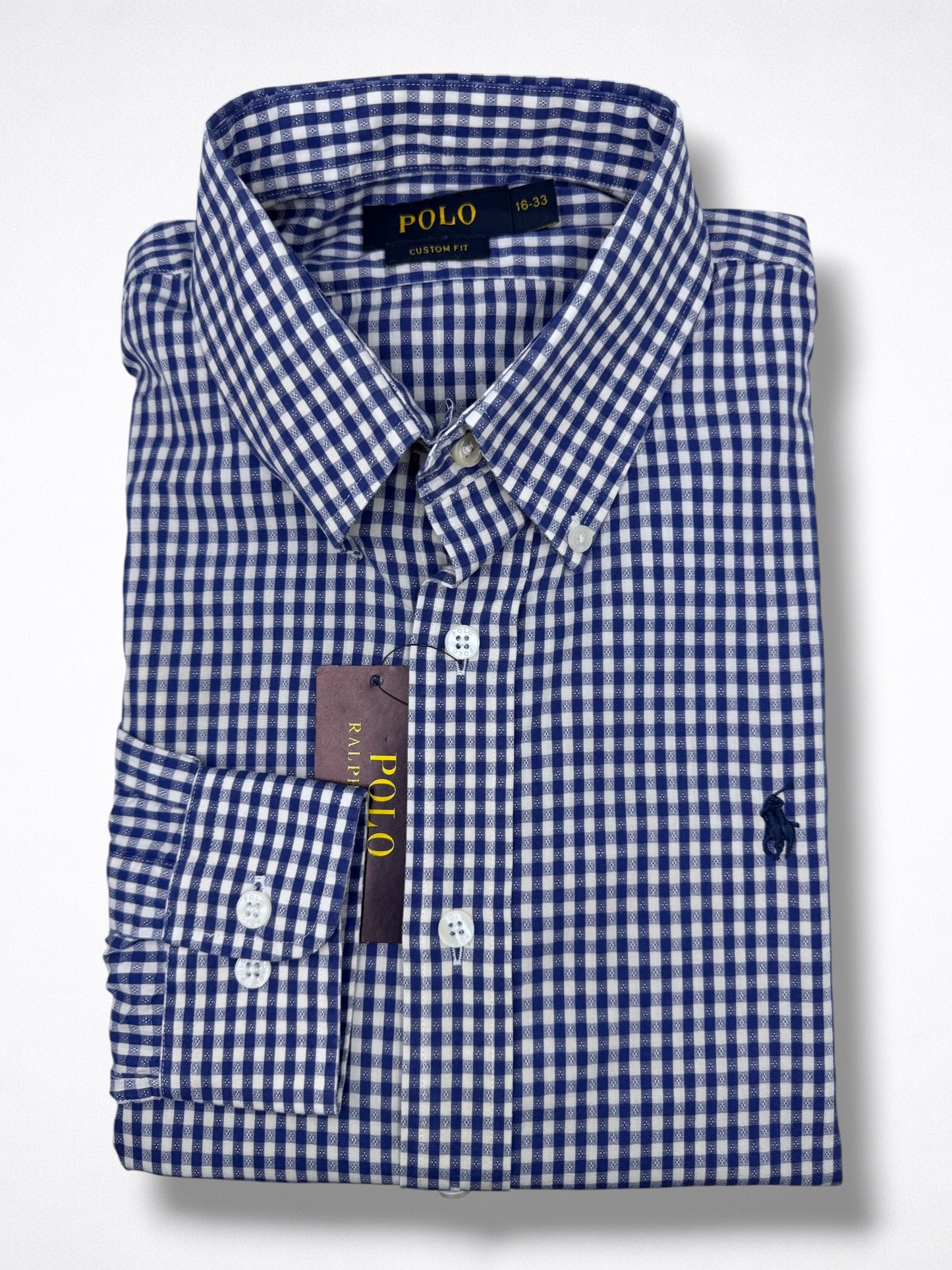 Camisa Polo Ralph Lauren Custom Fit Manga Larga Talla L