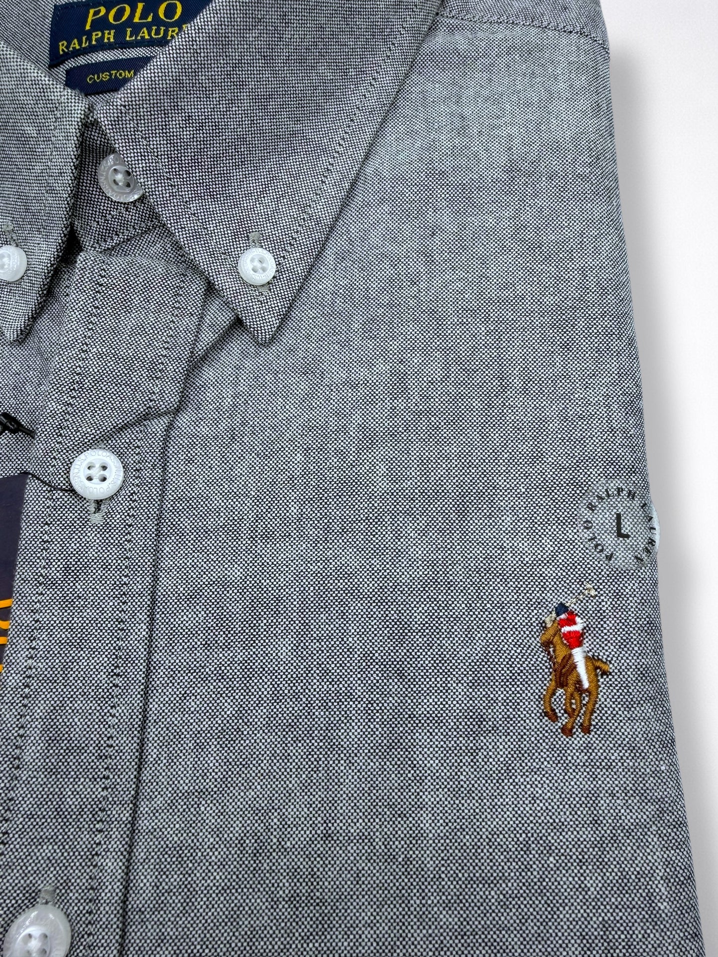 Camisa Polo Ralph Lauren Classic Fit Manga Larga Talla M