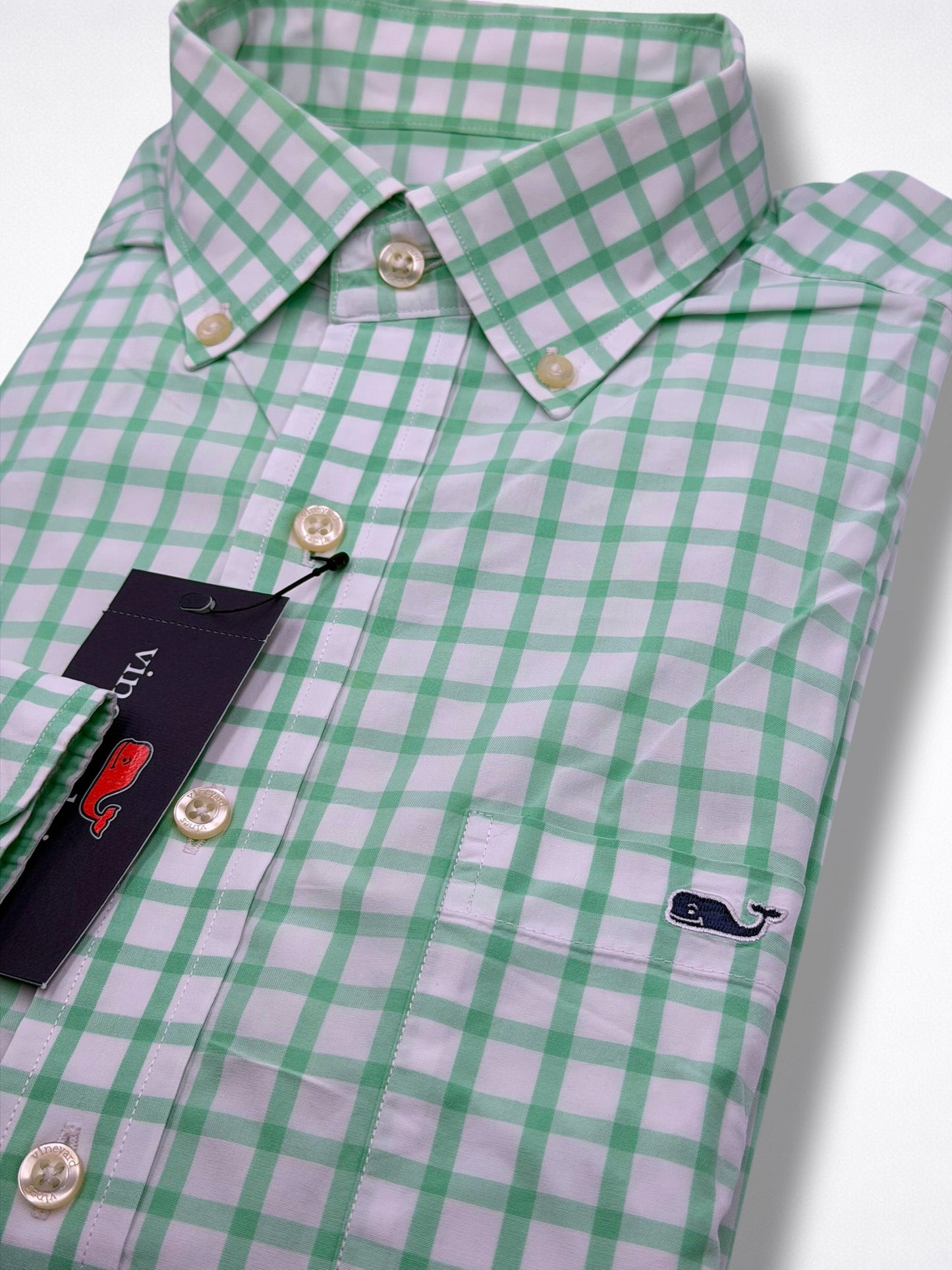 Camisa Vineyard Vines Classic Fit Manga Larga Talla M
