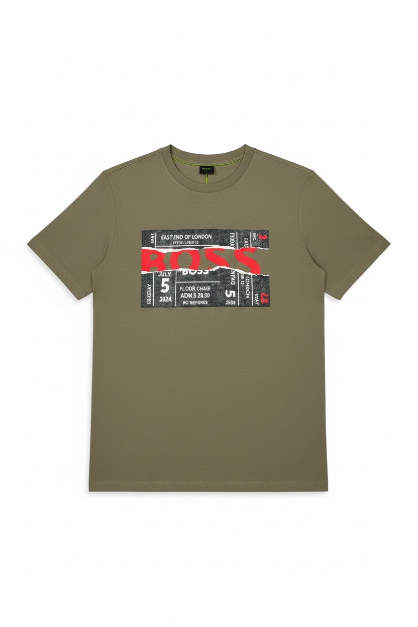 Playera Boss Regular Fit Cuello Redondo Talla L