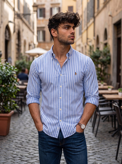 Camisa Polo Ralph Lauren Classic Fit Manga Larga Talla XXL