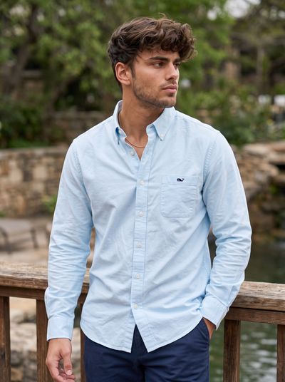 Camisa Vineyard Vines Classic Fit Manga Larga Talla XL