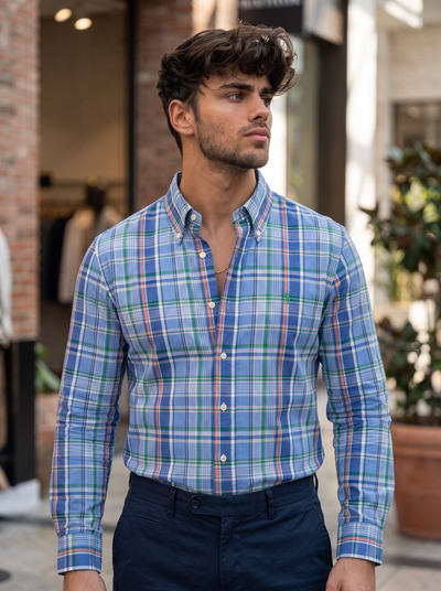 Camisa Polo Ralph Lauren Classic Fit Manga Larga Talla XL