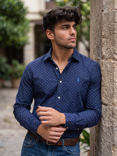 Camisa Polo Ralph Lauren Classic Fit Manga Larga Talla XL
