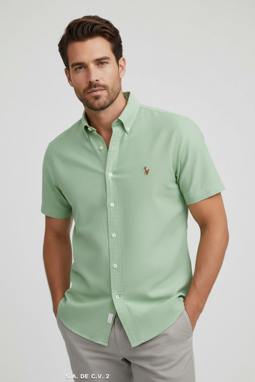 Camisa Polo Ralph Lauren Classic Fit Manga Corta Talla XL