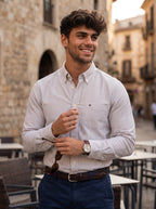 Camisa Tommy Hilfiger Custom Fit Manga Larga Talla M