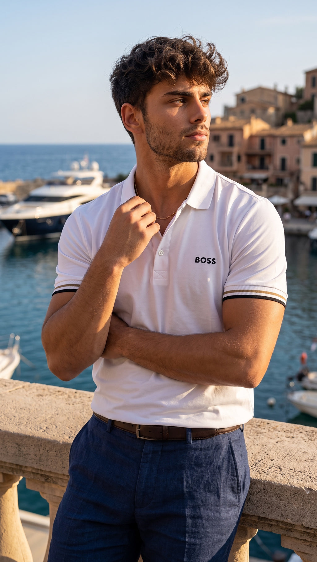 Playera Boss Classic Fit Tipo Polo Talla L
