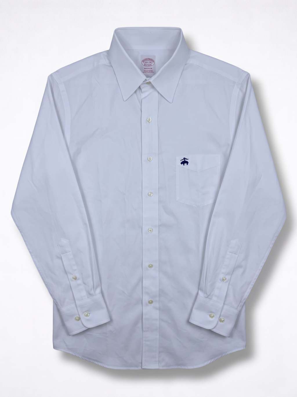 Camisa Brooks Brothers Classic Fit Manga Larga Talla M