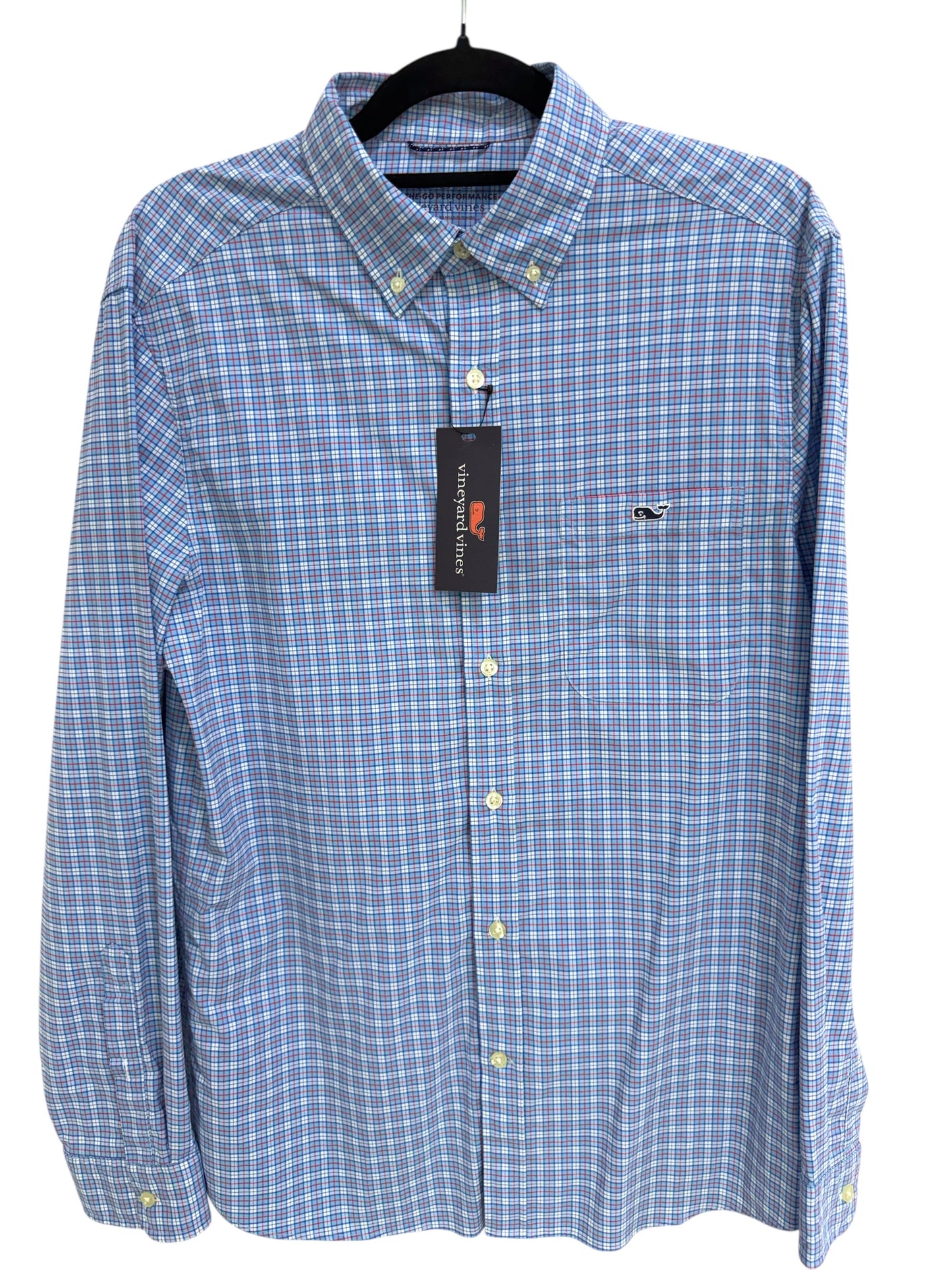Camisa Vineyard Vines Custom Fit Manga Larga Talla M