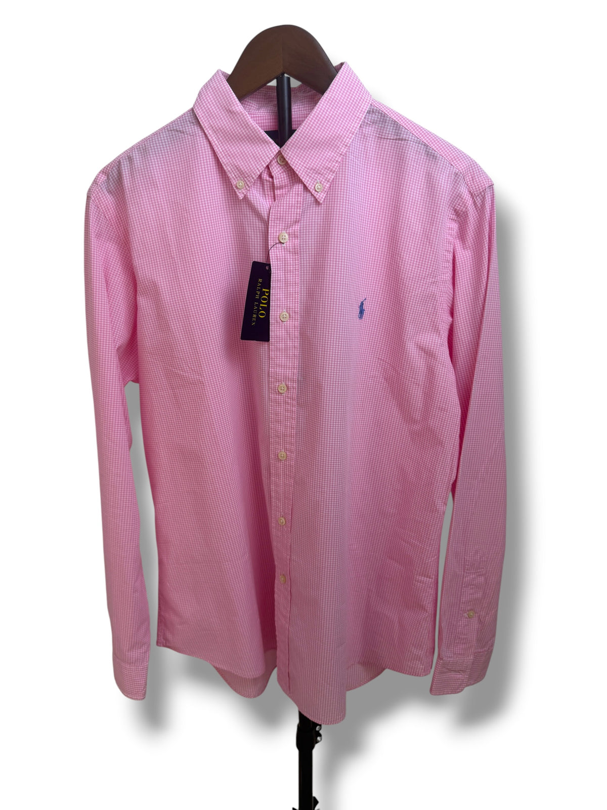 Camisa Polo Ralph Lauren Custom Fit Manga Larga Talla L