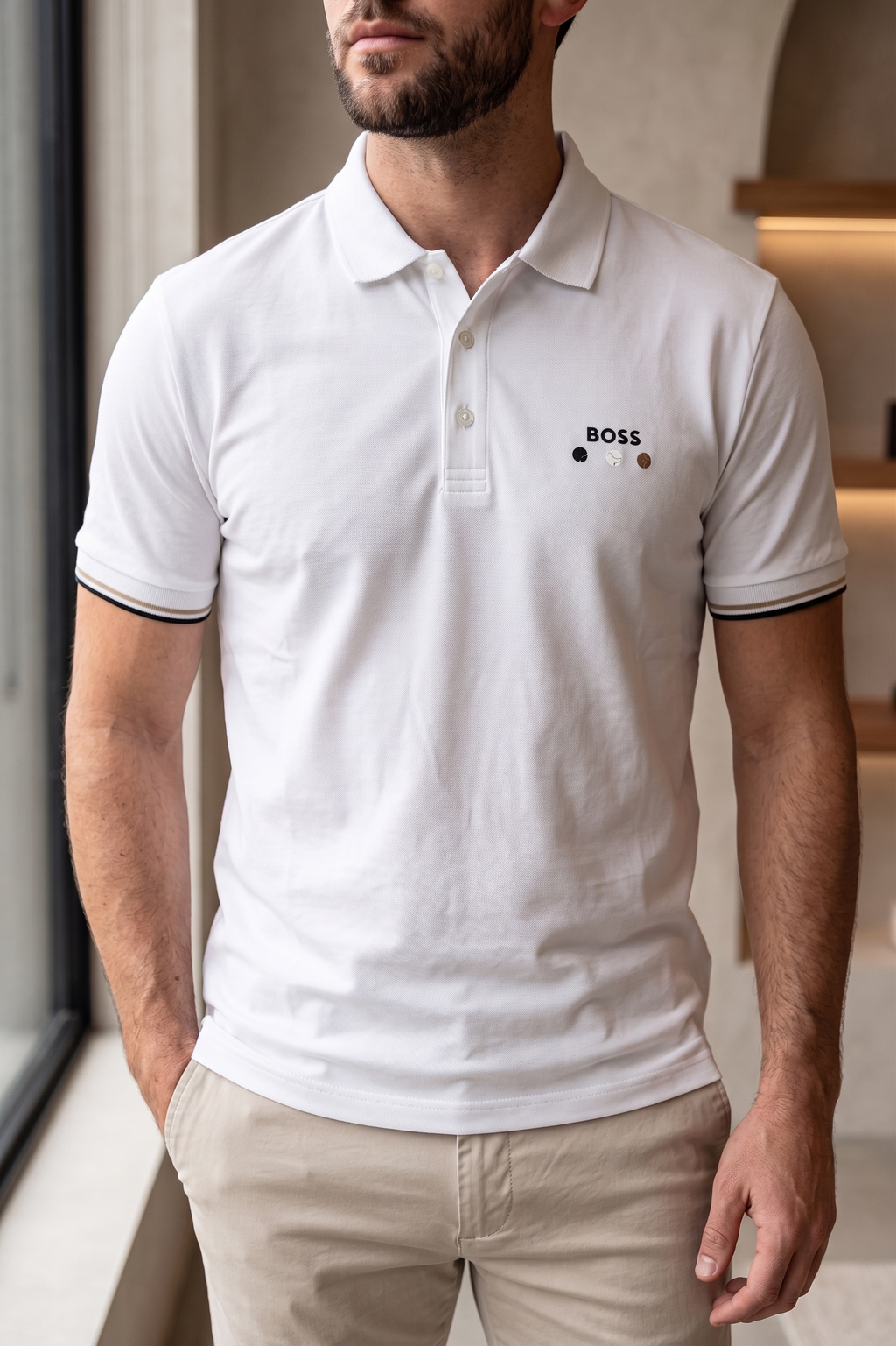 Playera Boss Classic Fit Tipo Polo Talla L