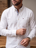 Camisa Tommy Hilfiger Classic Fit Manga Larga Talla L